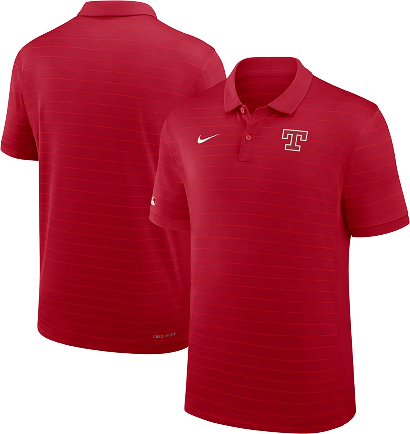 Nike Men's Texas Rangers AC City Connect Victory Striped Polo Shirt - view number 3