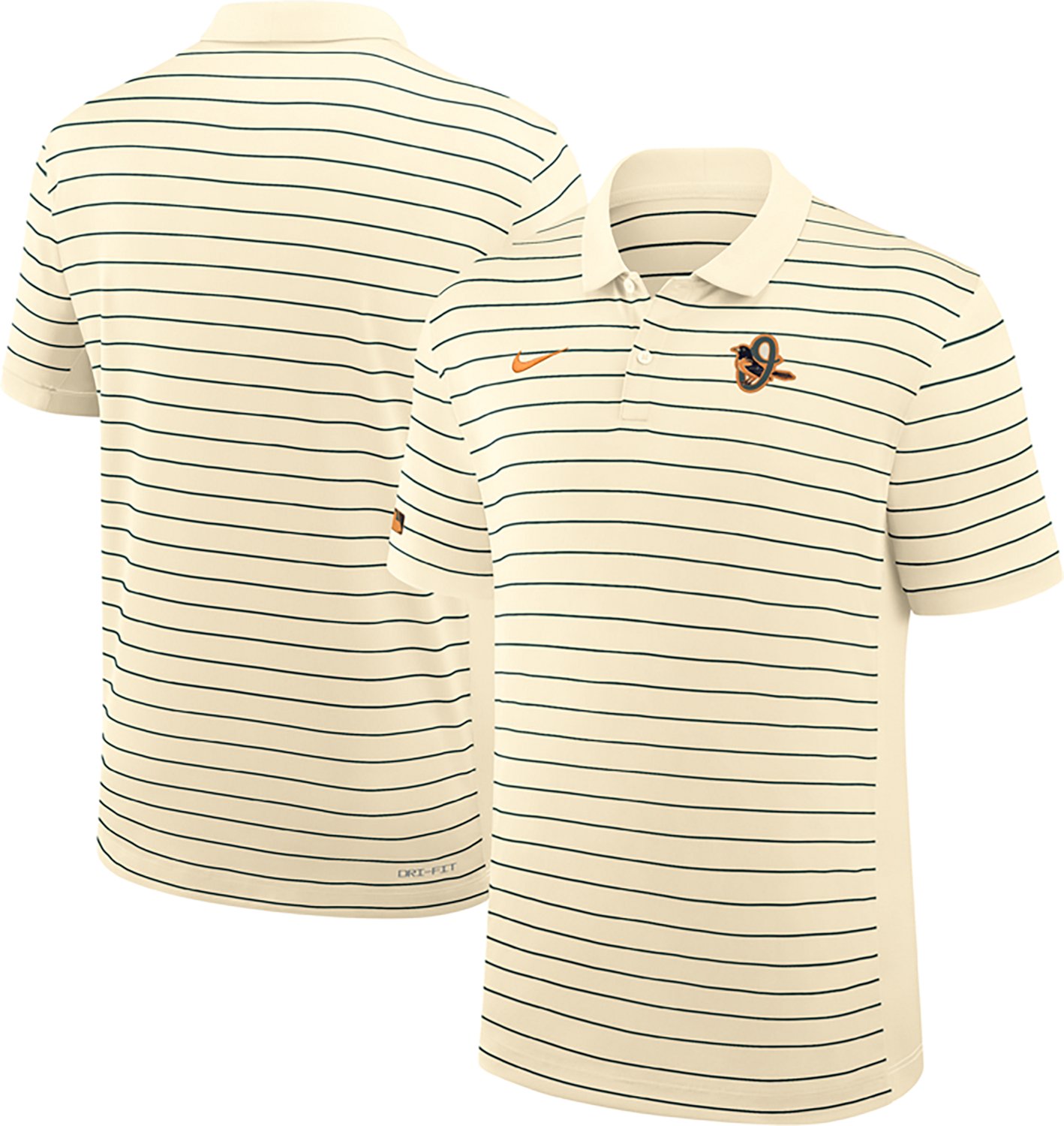 Nike Men's Baltimore Orioles AC City Connect Victory Striped Polo Shirt - view number 3