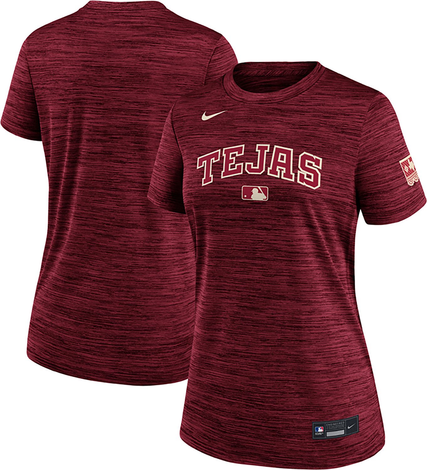Nike Women's Texas Rangers AC City Connect Velocity Short Sleeve T-shirt - view number 3