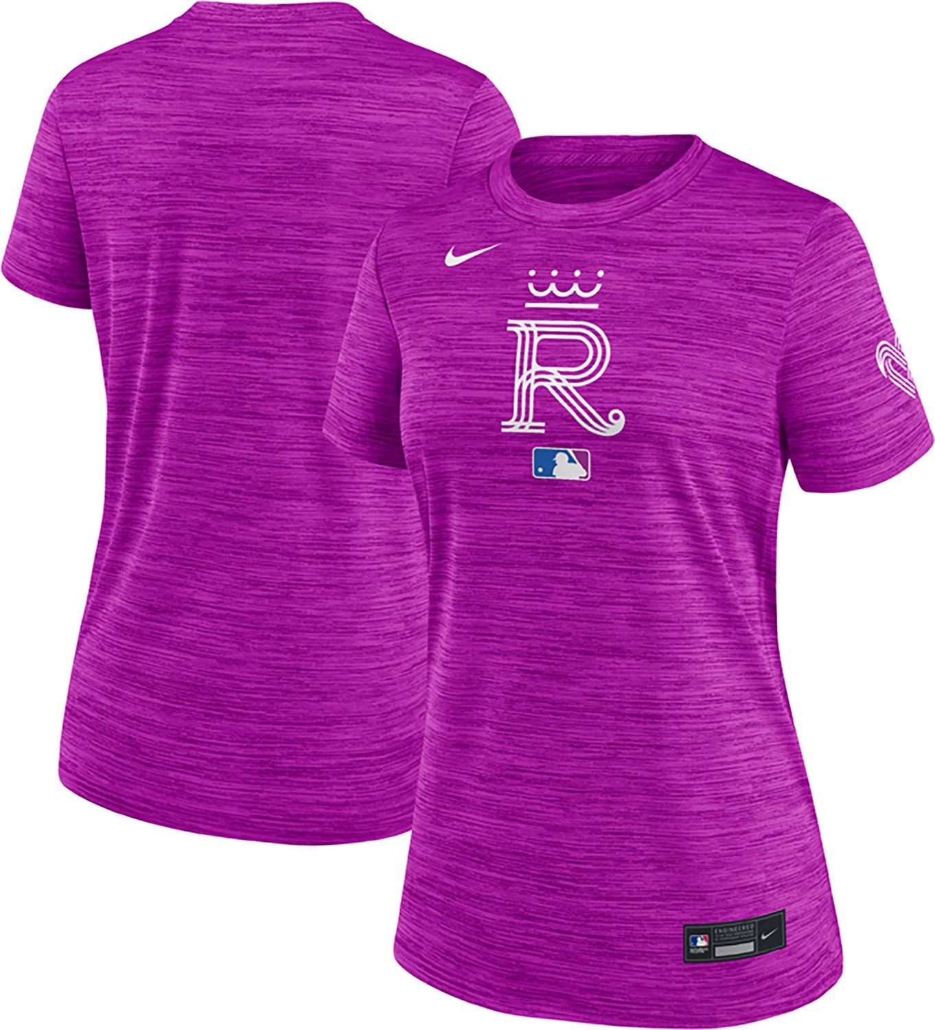 Nike Women's Kansas City Royals AC City Connect Velocity Short Sleeve T-shirt - view number 3