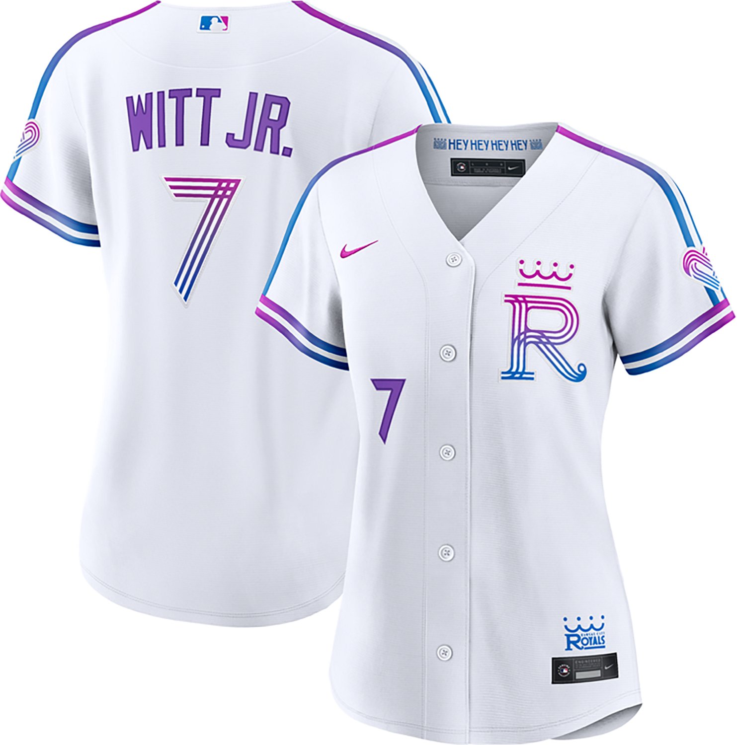 Nike Women's Kansas City Royals City Connect Replica Bobby Witt Jr #7 Jersey - view number 3