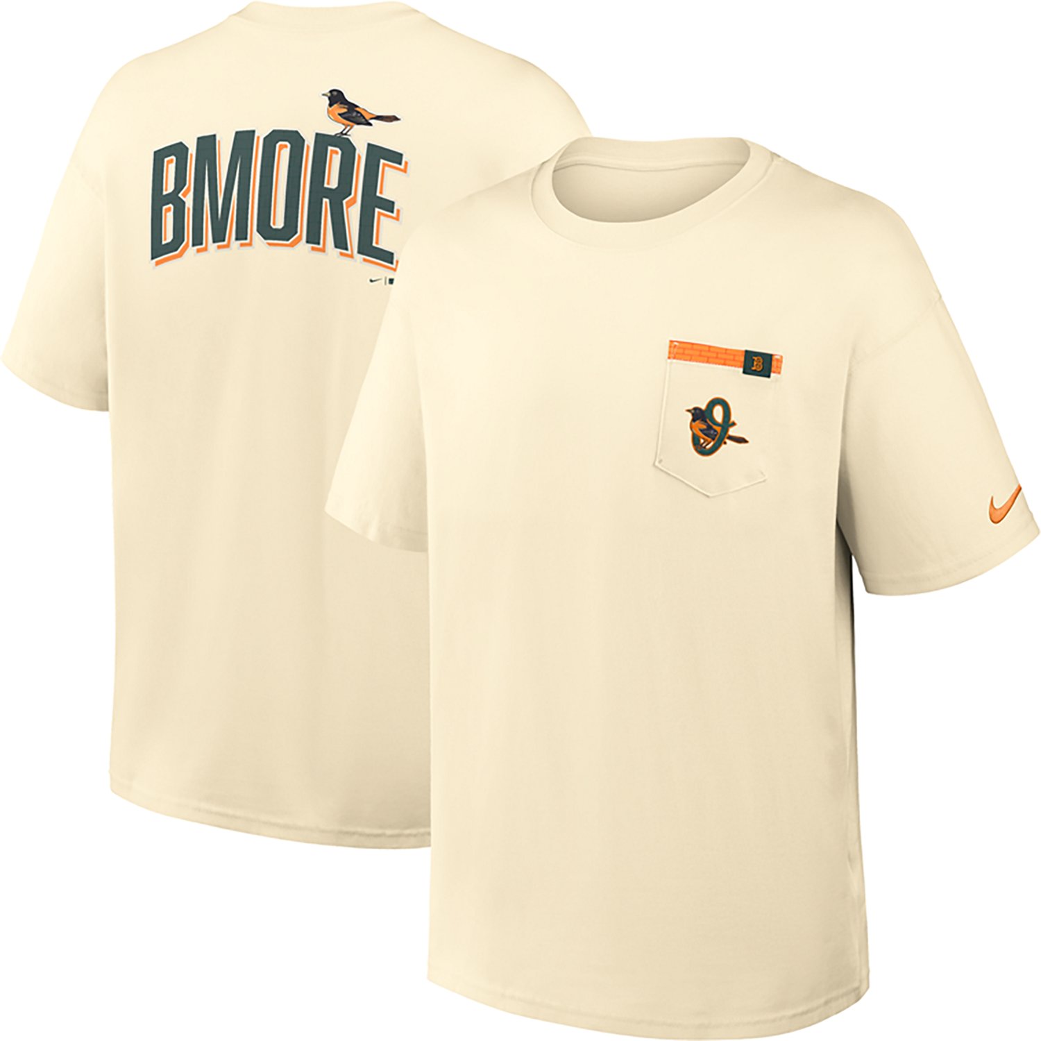 Nike Men's Baltimore Orioles City Connect 2 Hit Max 90 Pocket T-shirt - view number 3
