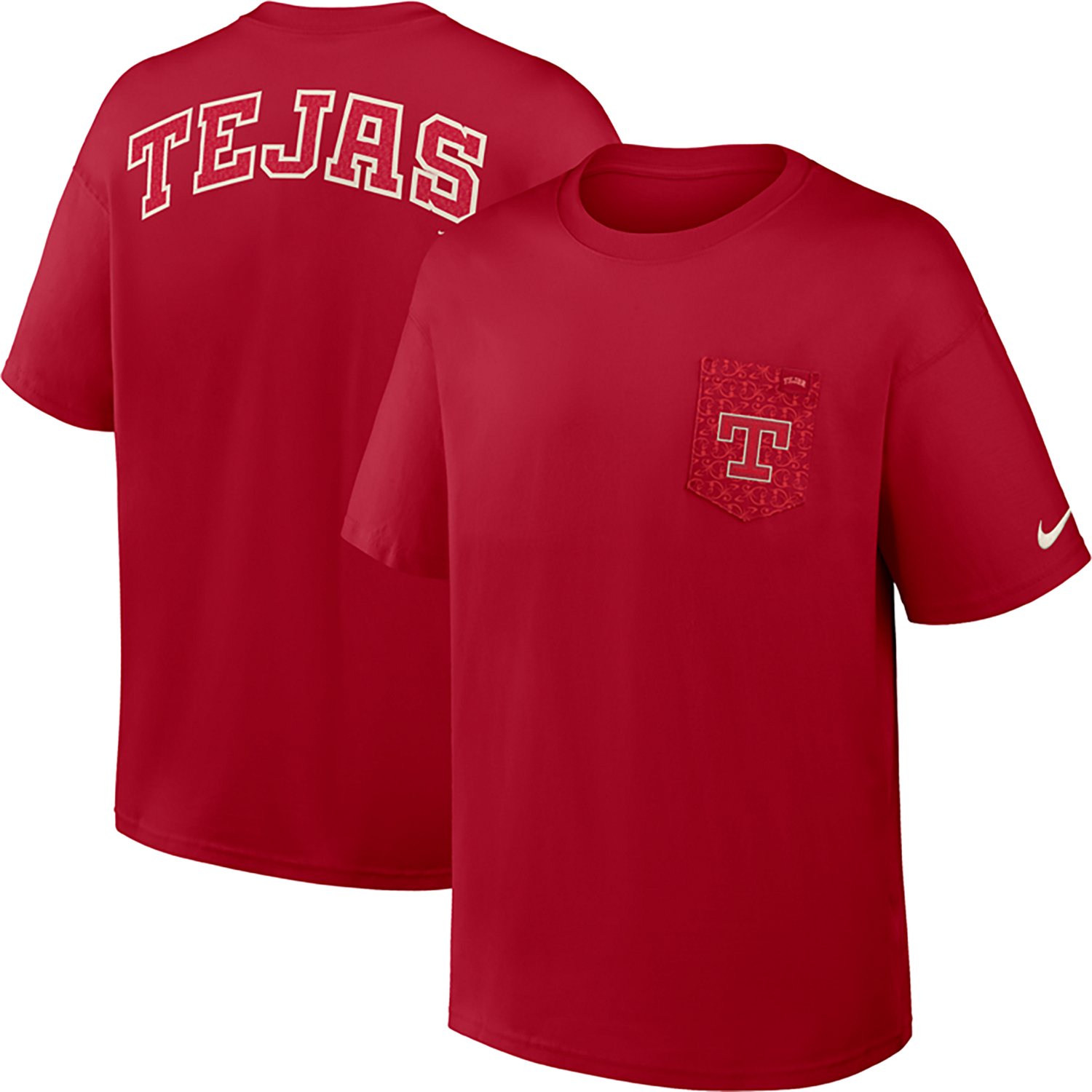 Nike Men's Texas Rangers City Connect 2 Hit Max 90 Pocket T-shirt - view number 3