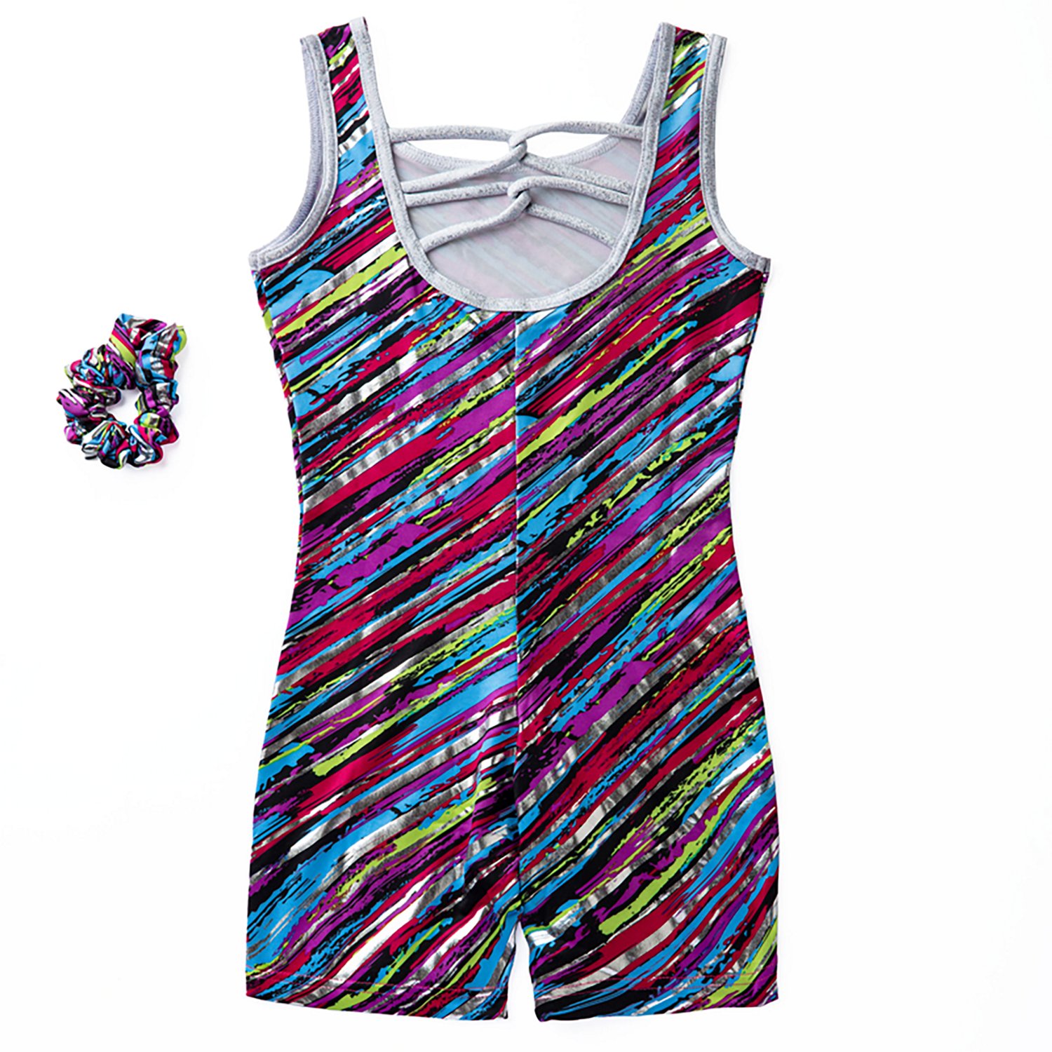 Rainbeau Moves Girls Multi Colored Biketard - view number 2