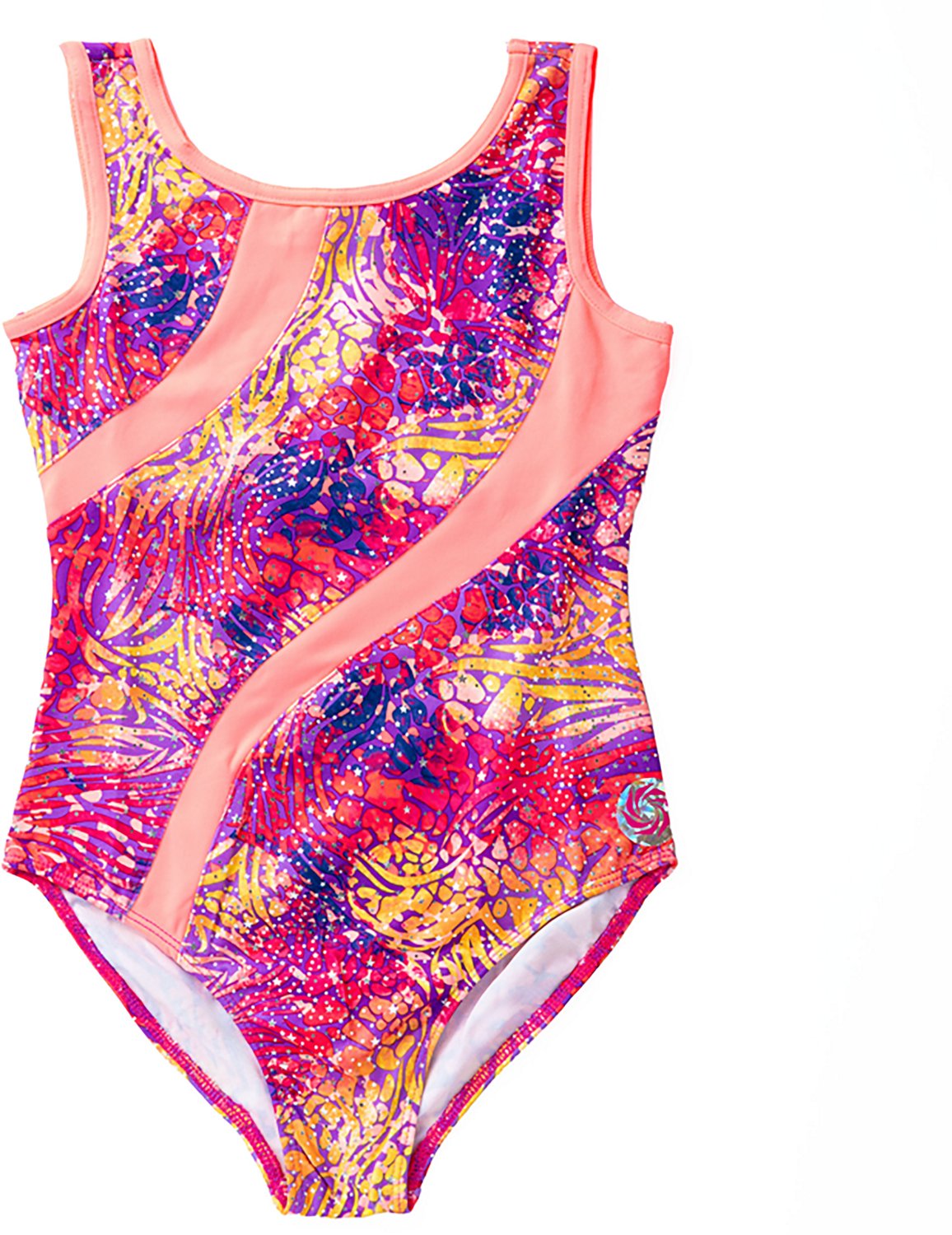 Rainbeau Moves Girls Party Animal Print Leotard