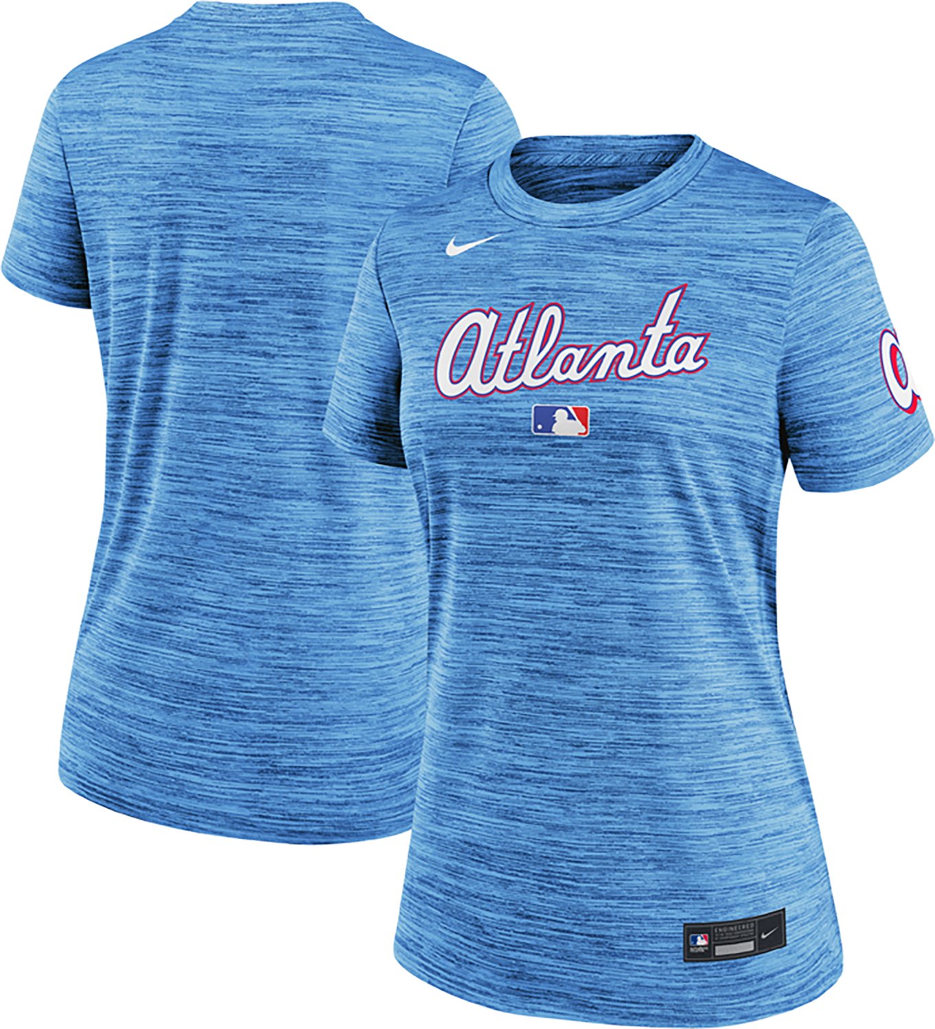 Nike Women's Atlanta Braves AC City Connect Velocity T-Shirt - view number 3