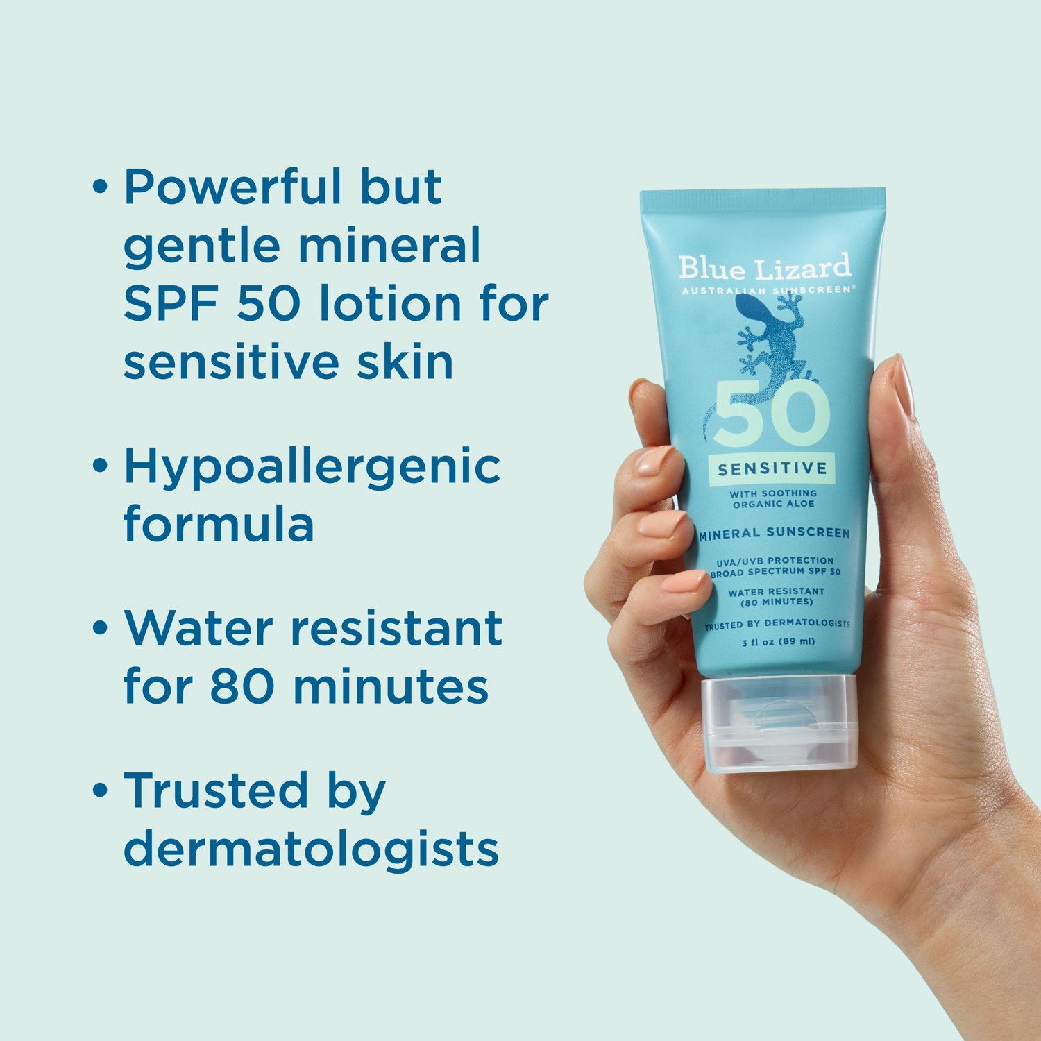 Blue Lizard Sensitive Mineral Sunscreen Lotion - SPF 50 - 3 fl oz - view number 5