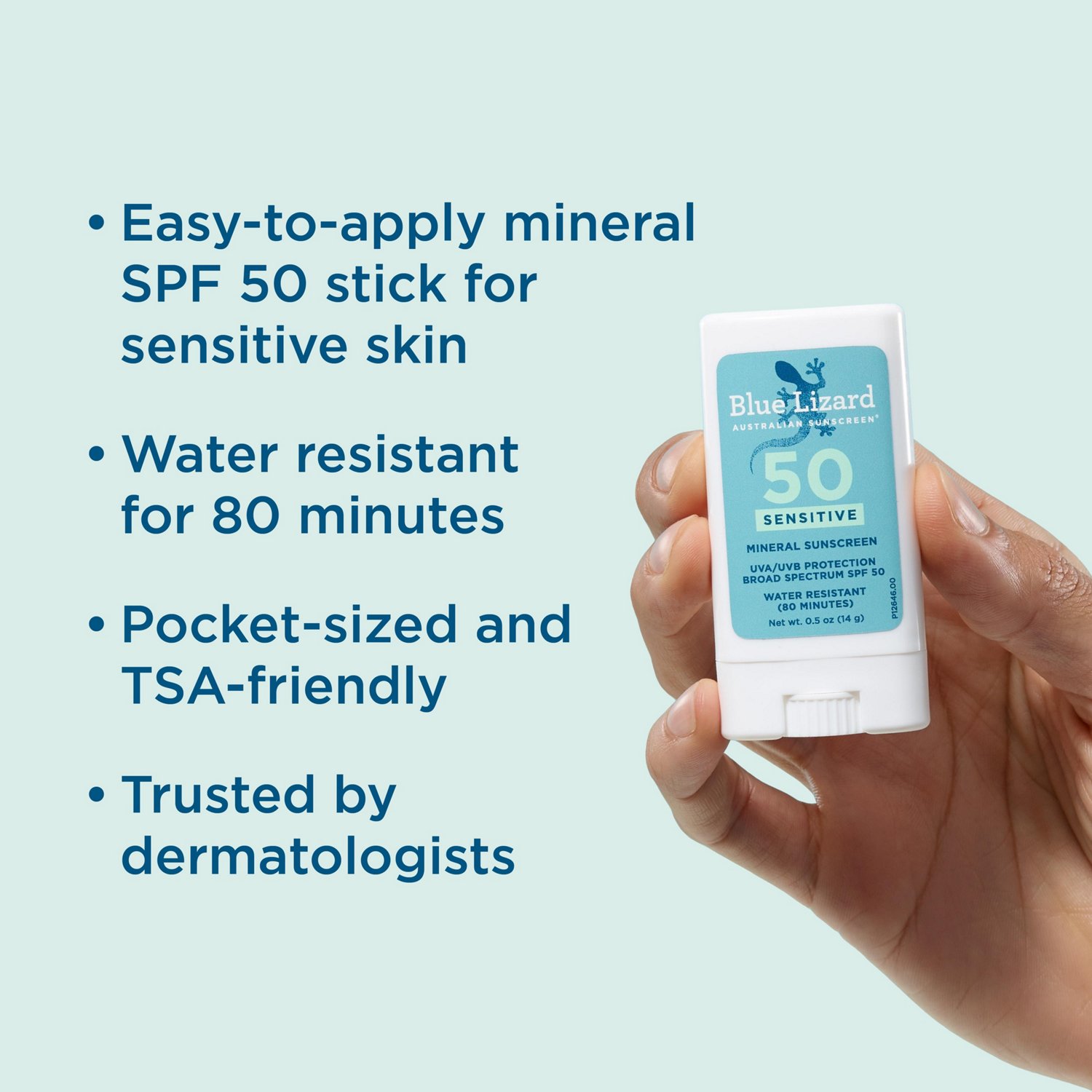 Blue Lizard Sensitive Mineral Sunscreen Stick - SPF 50 - 0.5 oz - view number 8