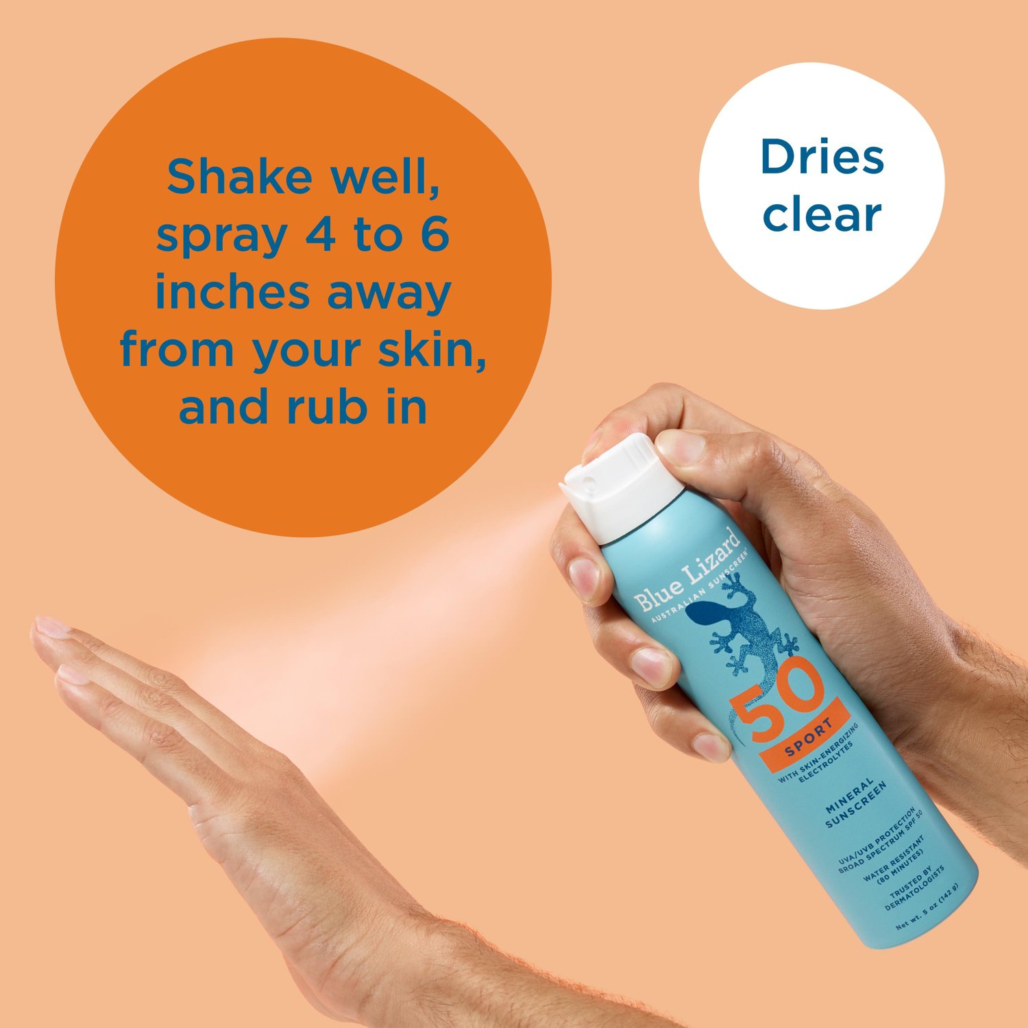 Blue Lizard Sport Mineral Sunscreen Spray - SPF 50 - 5 oz - view number 4