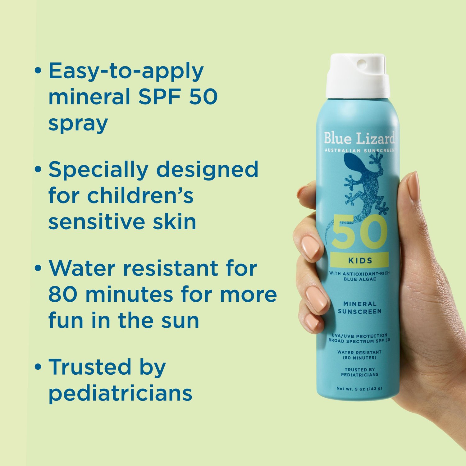 Blue Lizard Kids Mineral Sunscreen Spray - SPF 50 - 5 oz - view number 5
