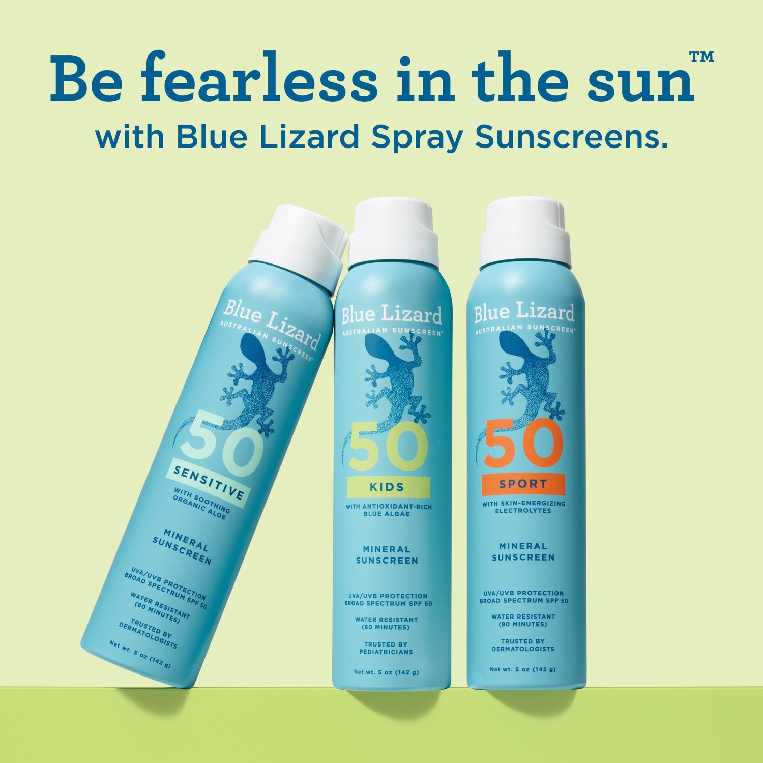Blue Lizard Kids Mineral Sunscreen Spray - SPF 50 - 5 oz