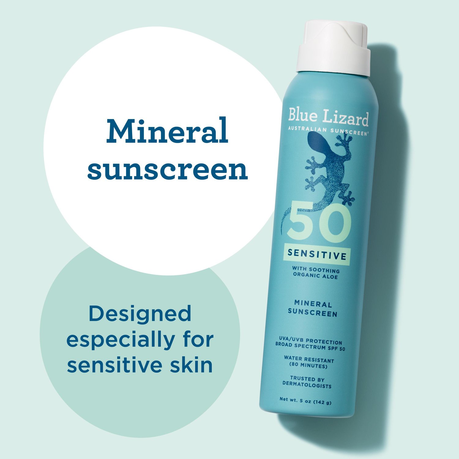 Blue Lizard Sensitive Mineral Sunscreen Spray - SPF 50 - 5 oz - view number 3