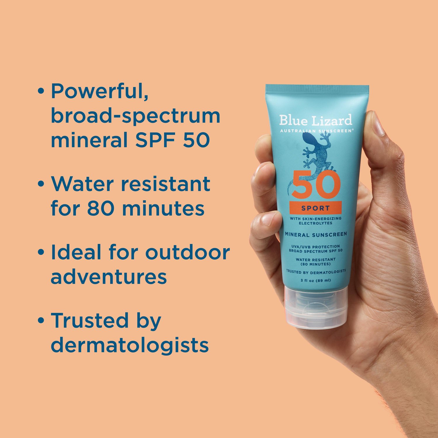 Blue Lizard Sport Mineral Sunscreen Lotion - SPF 50 - 3 fl oz - view number 5