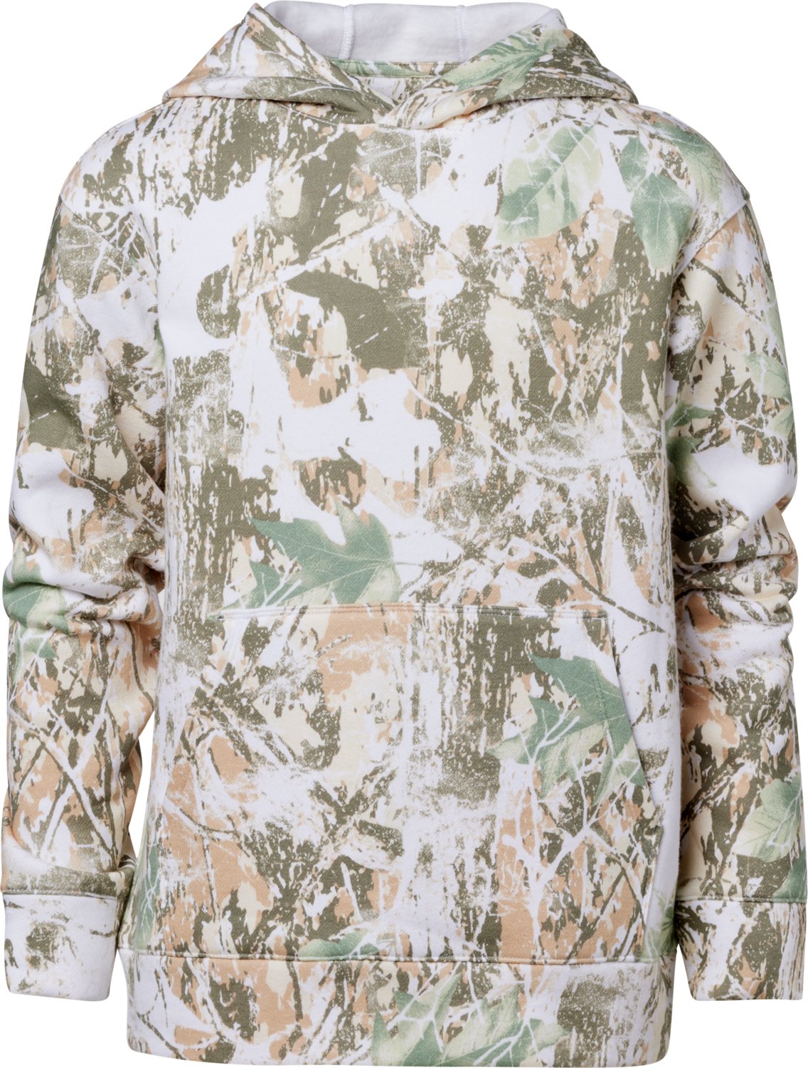 Magellan Outdoors Boys' Campfire Washed Out Camo Fleece Hoodie