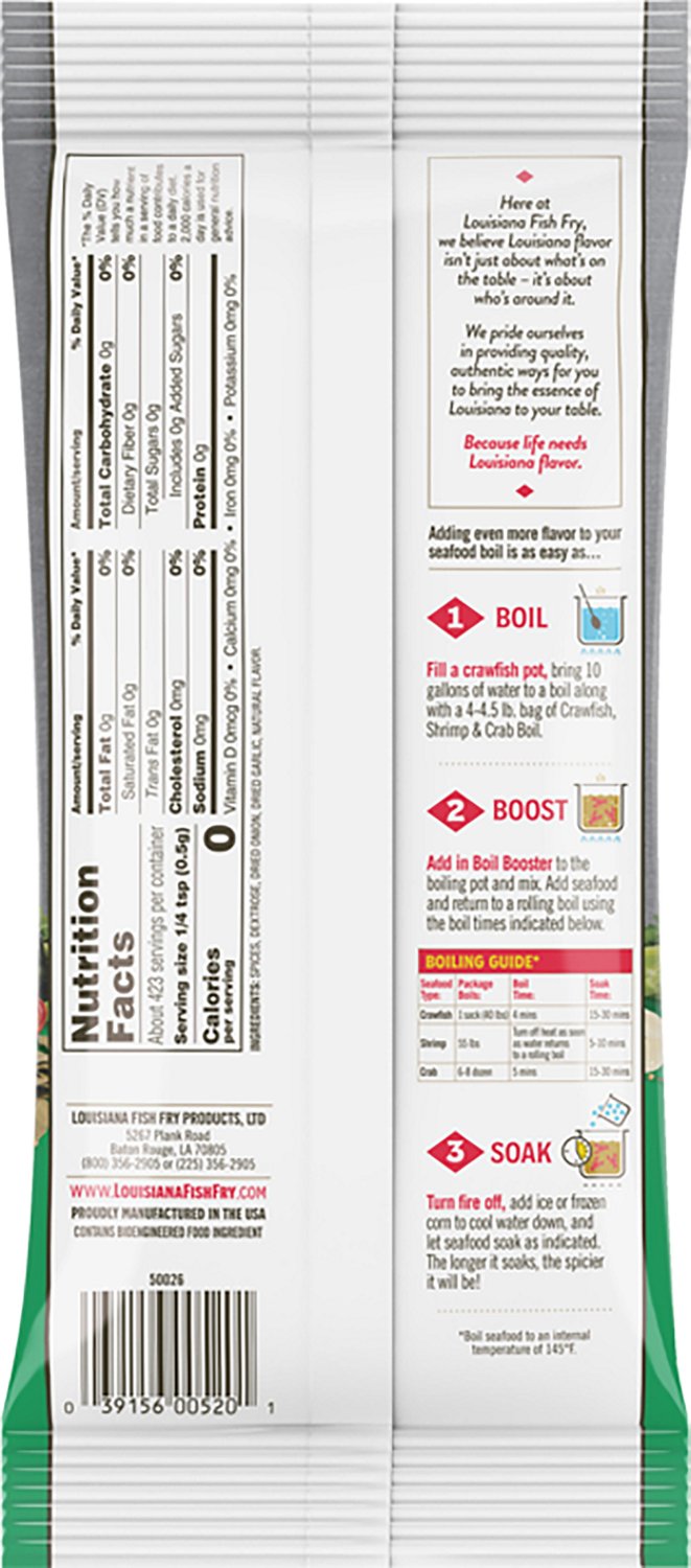 Louisiana Fish Fry Products Boil Booster Herbal Overload 8 oz Seasoning                                                          - view number 2