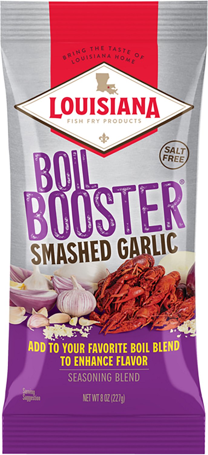 Louisiana Fish Fry Products Boil Booster Smashed Garlic 8 oz Seasoning