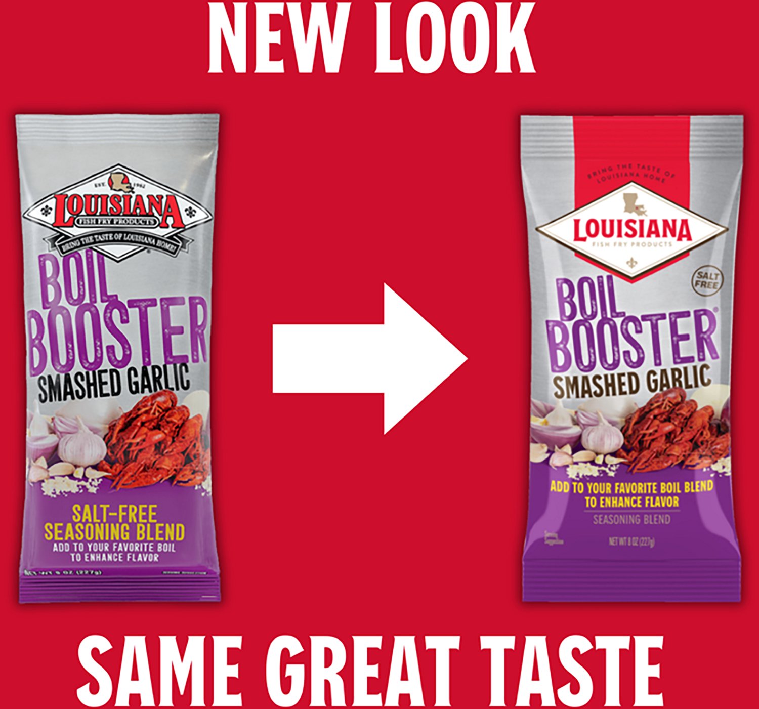 Louisiana Fish Fry Products Boil Booster Smashed Garlic 8 oz Seasoning                                                           - view number 4