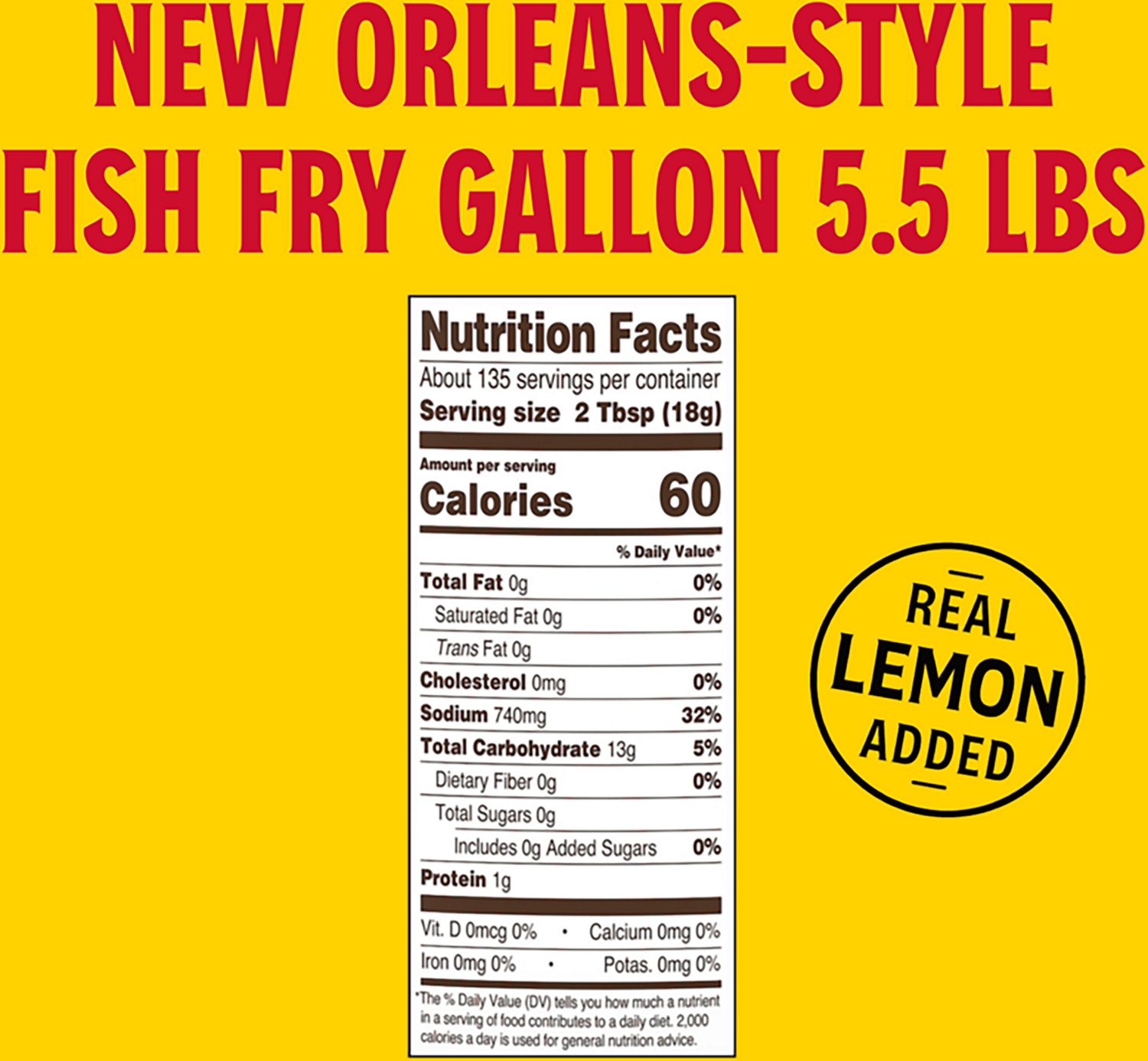 Louisiana Fish Fry Products 1-Gallon New Orleans Style Fish Fry with Lemon - view number 4