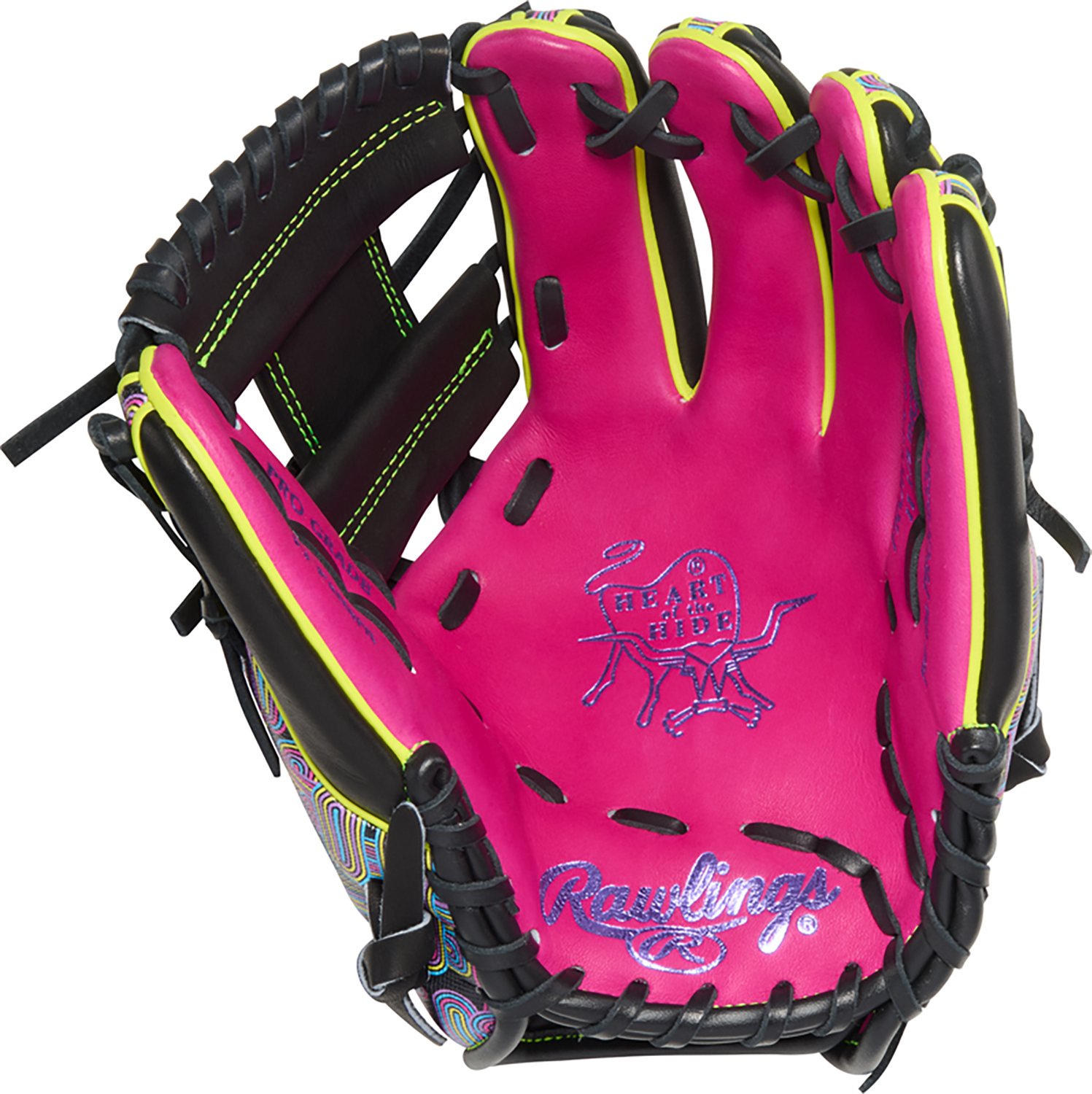 Rawlings 11.5 in Adult Heart of the Hide Color Sync Baseball Fielding Glove - view number 2