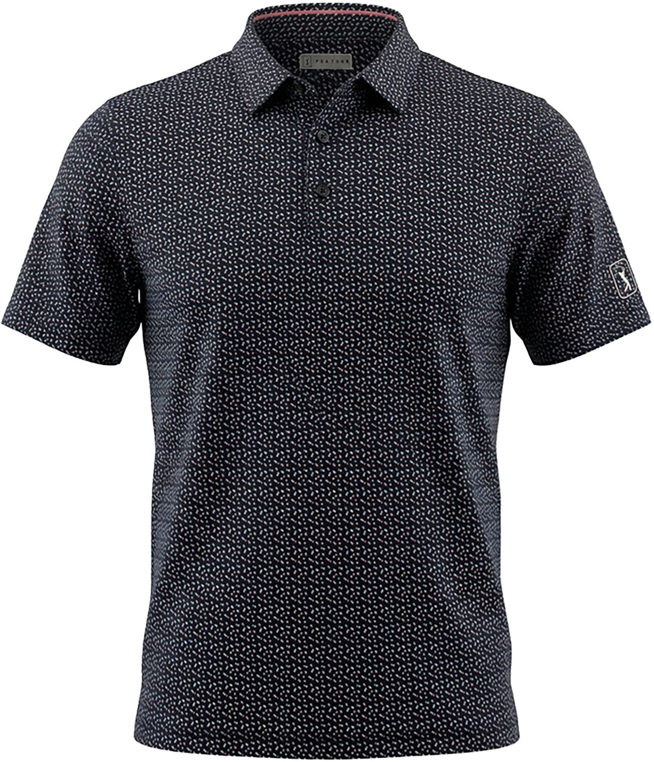 PGA Tour Men's Short Sleeve Confetti Geo Printed Polo - view number 5