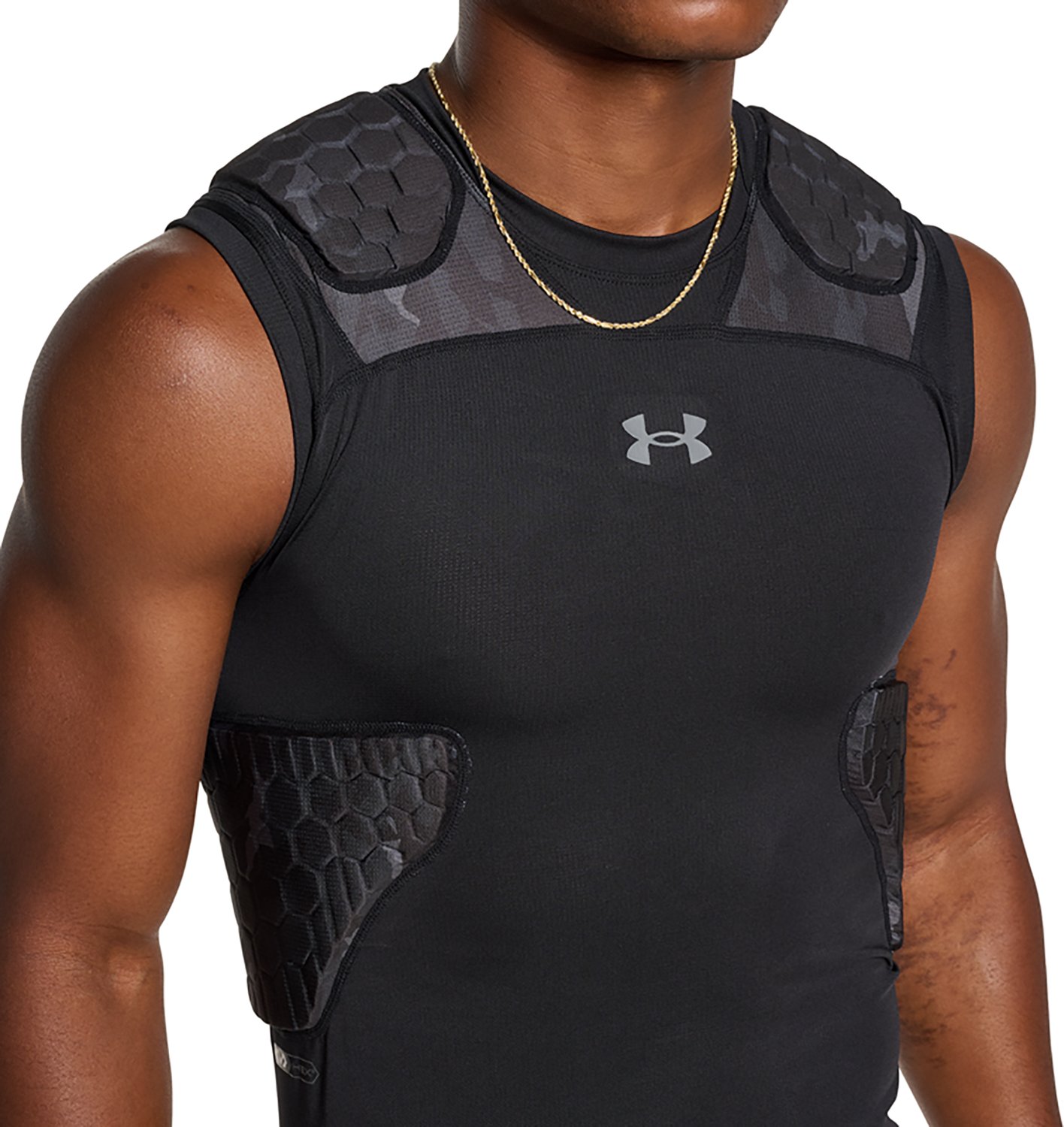 Under Armour Adults' Gameday Pro 5-Pad Nov Camo Top