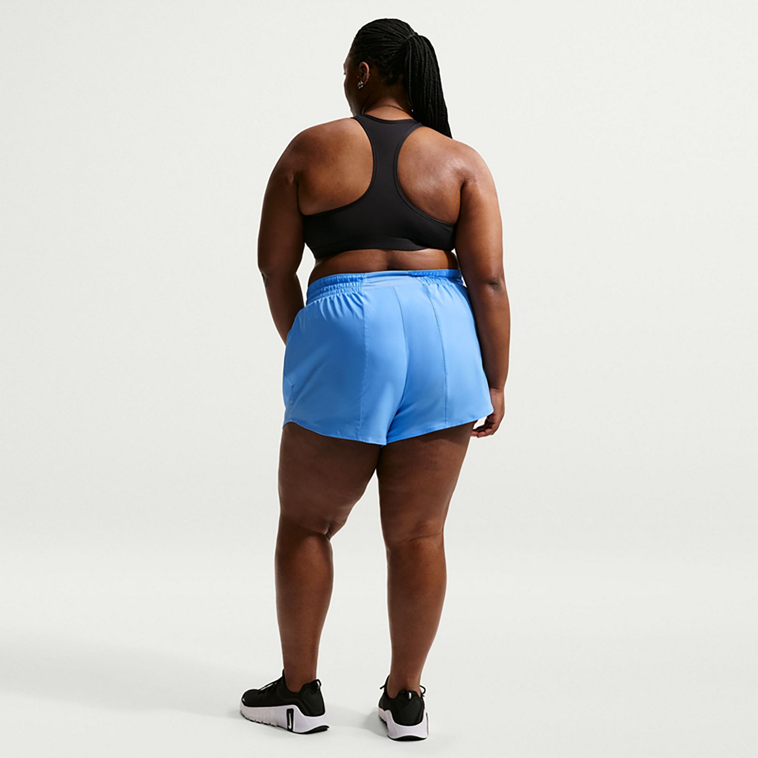 Nike Women's One Dri-FIT Mid-Rise Brief-Lined Shorts 3 in - view number 2