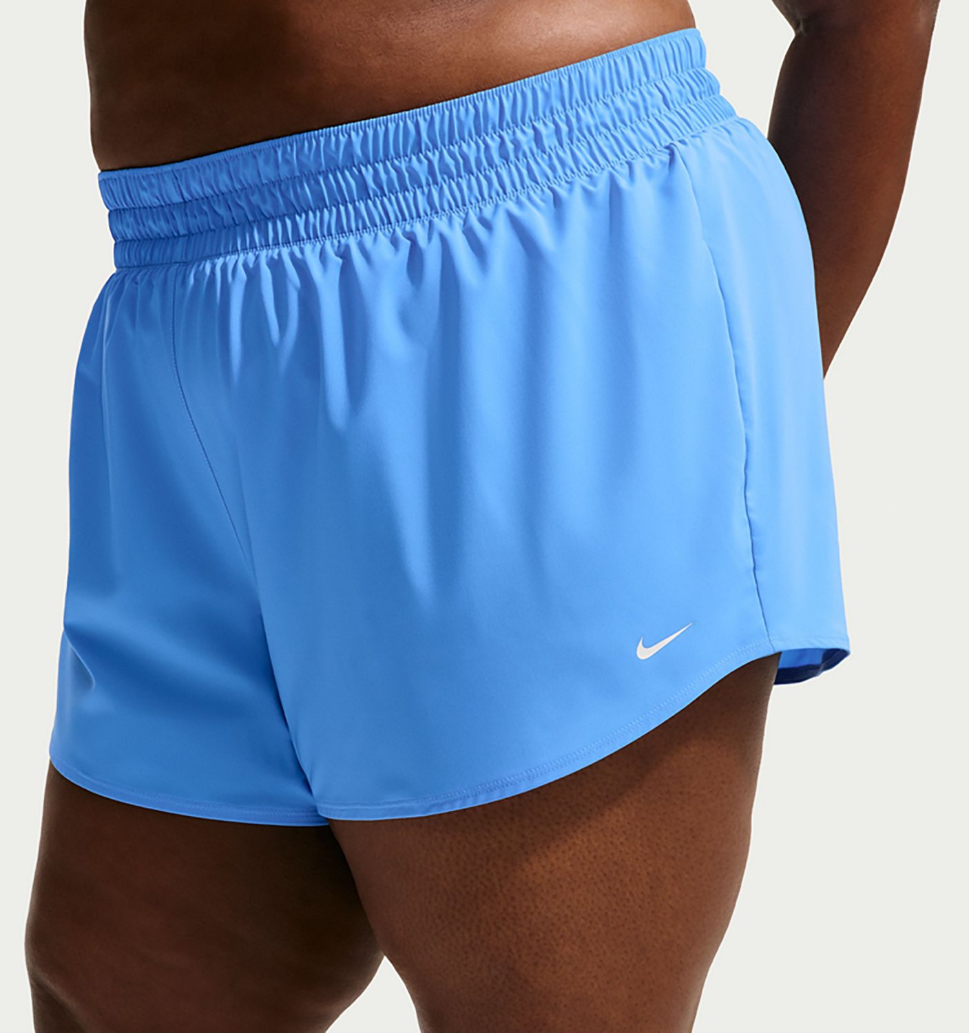 Nike Women's One Dri-FIT Mid-Rise Brief-Lined Shorts 3 in - view number 3