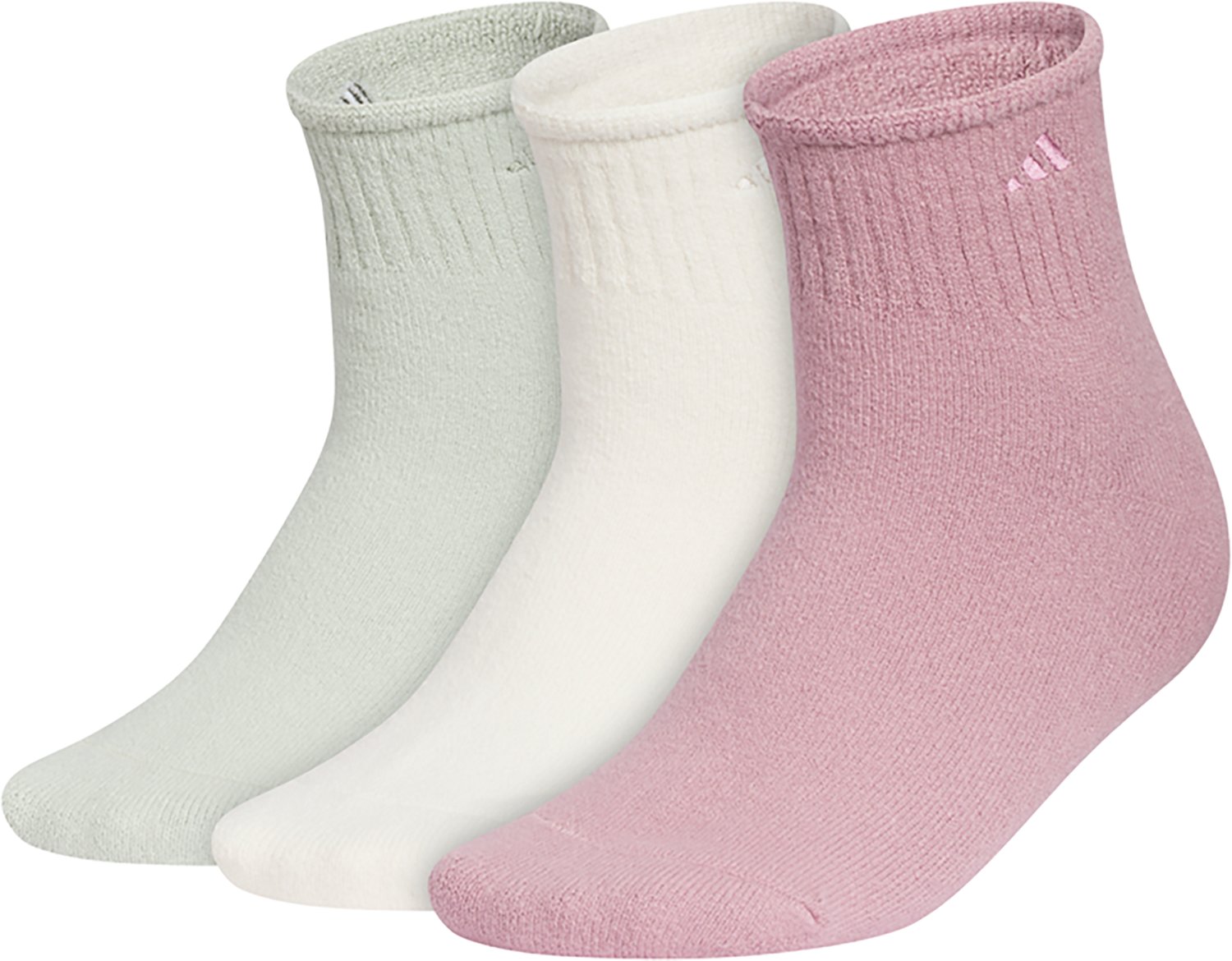 adidas Women's Cushioned Comfort 3.0 Quarter Socks 3-Pack