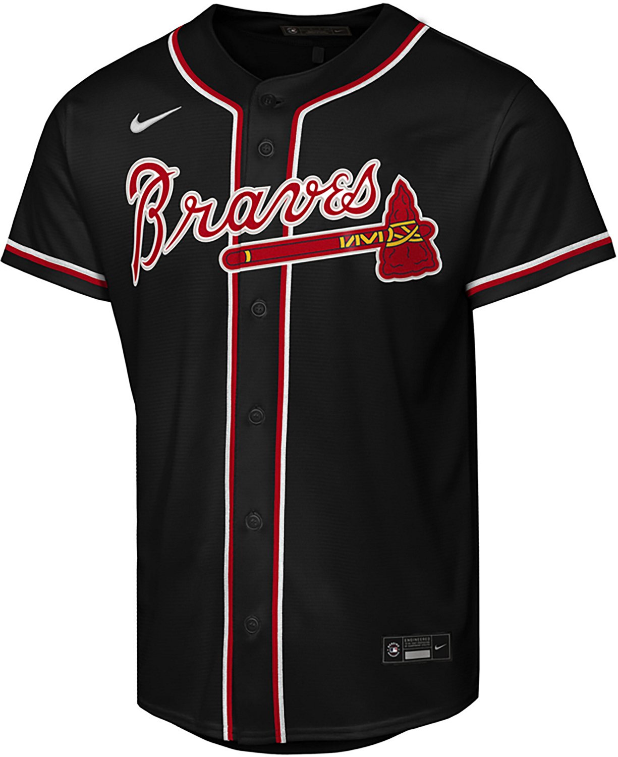 Nike Youth Atlanta Braves Ronald Acuna Jr. 2026 Black Out Fashion Jersey - view number 2