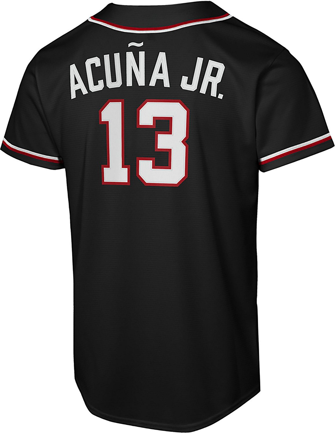 Nike Youth Atlanta Braves Ronald Acuna Jr. 2026 Black Out Fashion Jersey - view number 3