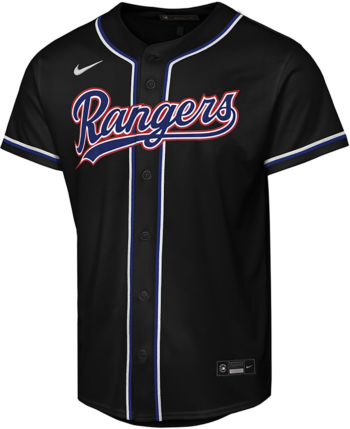 Nike Youth Texas Rangers Corey Seager Black Out Fashion Jersey - view number 2