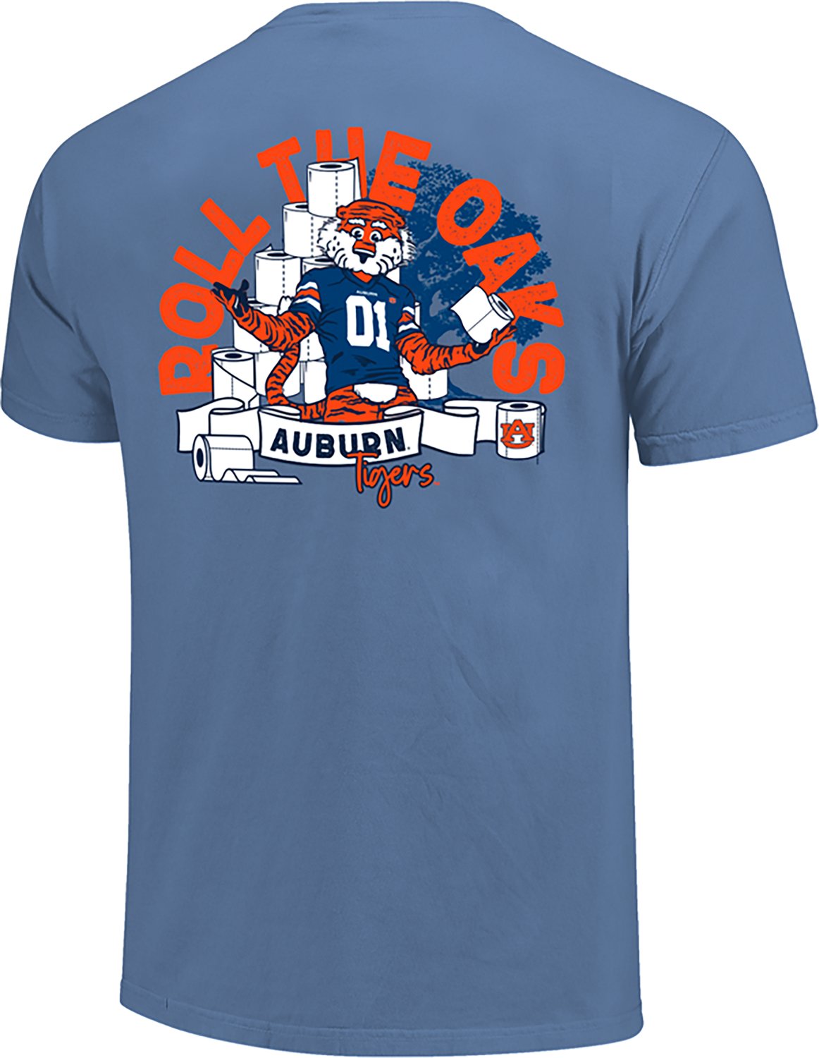 Image One Men's Auburn University Toilet Paper Stack Comfort Colors T-shirt - view number 3