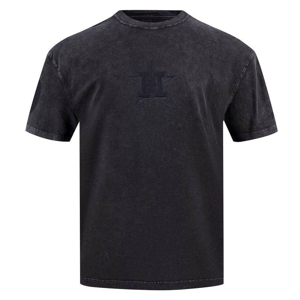 Pro Standard Men's Houston Astros Washed Classic Enzyme Wash CJ Drop Shoulder T-shirt