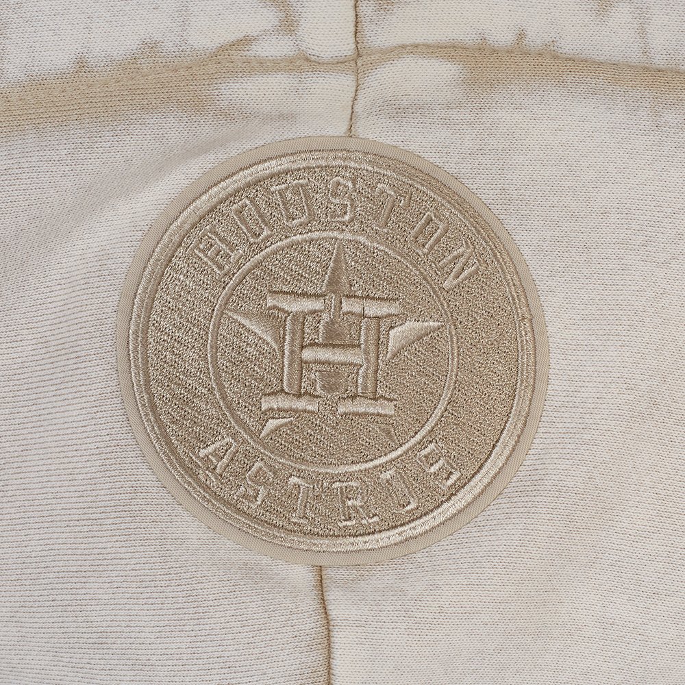 Pro Standard Women's Houston Astros Washed Classic Enzyme Wash Long Sleeve Hoodie - view number 3