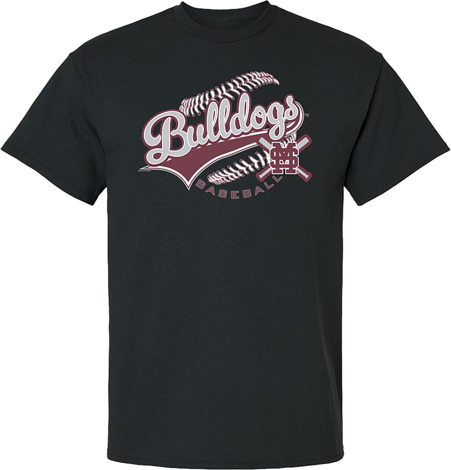 Bayou Apparel Men's Mississippi State University Team Script Laces T-shirt