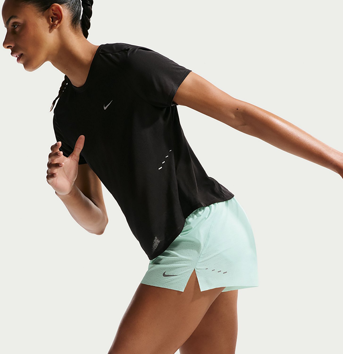 Nike Women's Swift Breathe Dri-FIT Mid-Rise Brief-Lined Running Shorts 2.5 in - view number 3