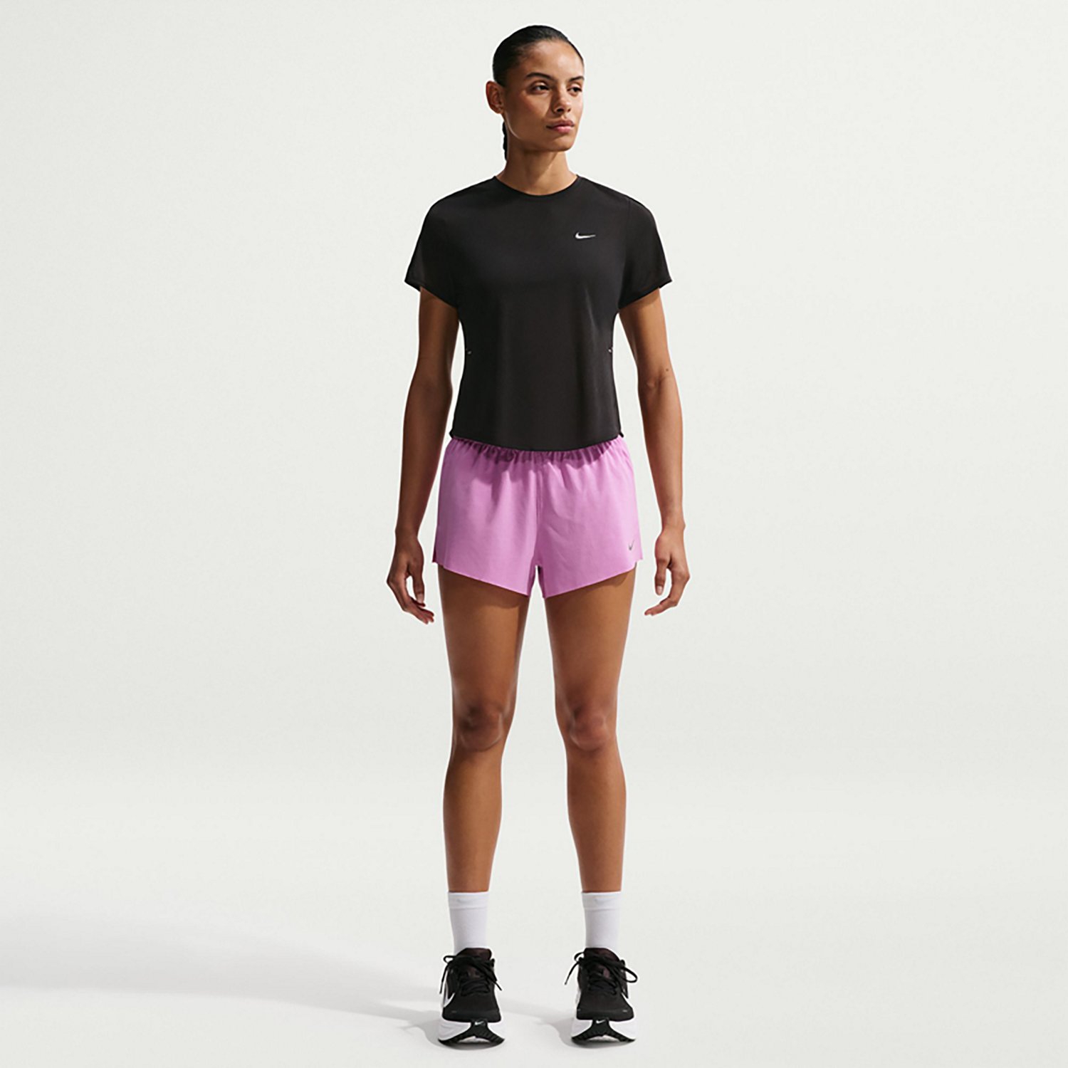 Nike Women's Swift Breathe Dri-FIT Mid-Rise Brief-Lined Running Shorts 2.5 in - view number 4