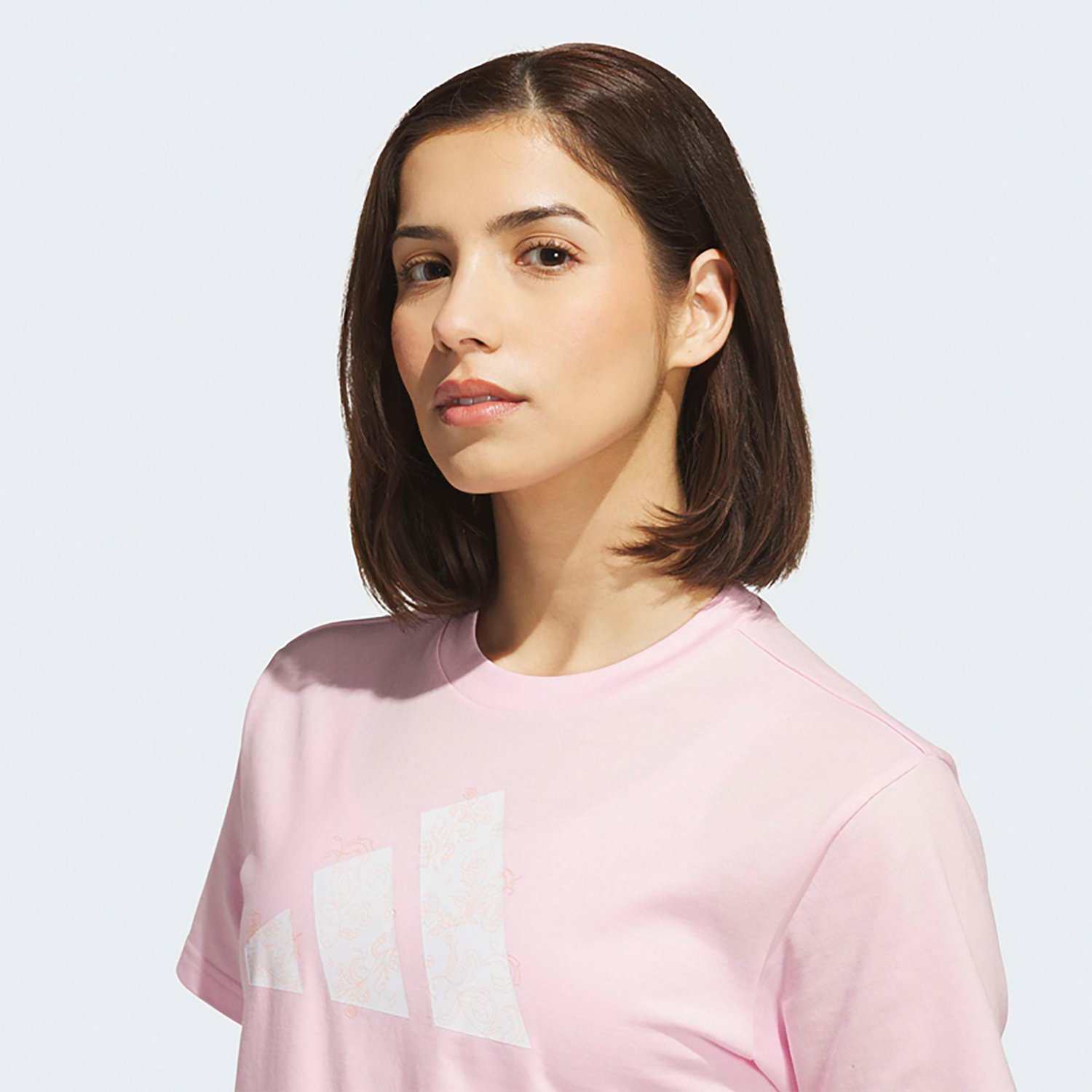 adidas Women's Western Florals Big Logo Graphic T-shirt - view number 3