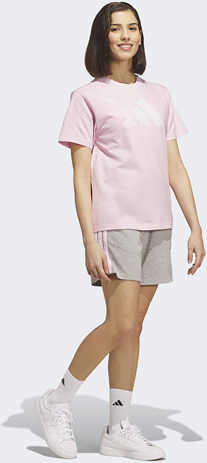 adidas Women's Western Florals Big Logo Graphic T-shirt - view number 5