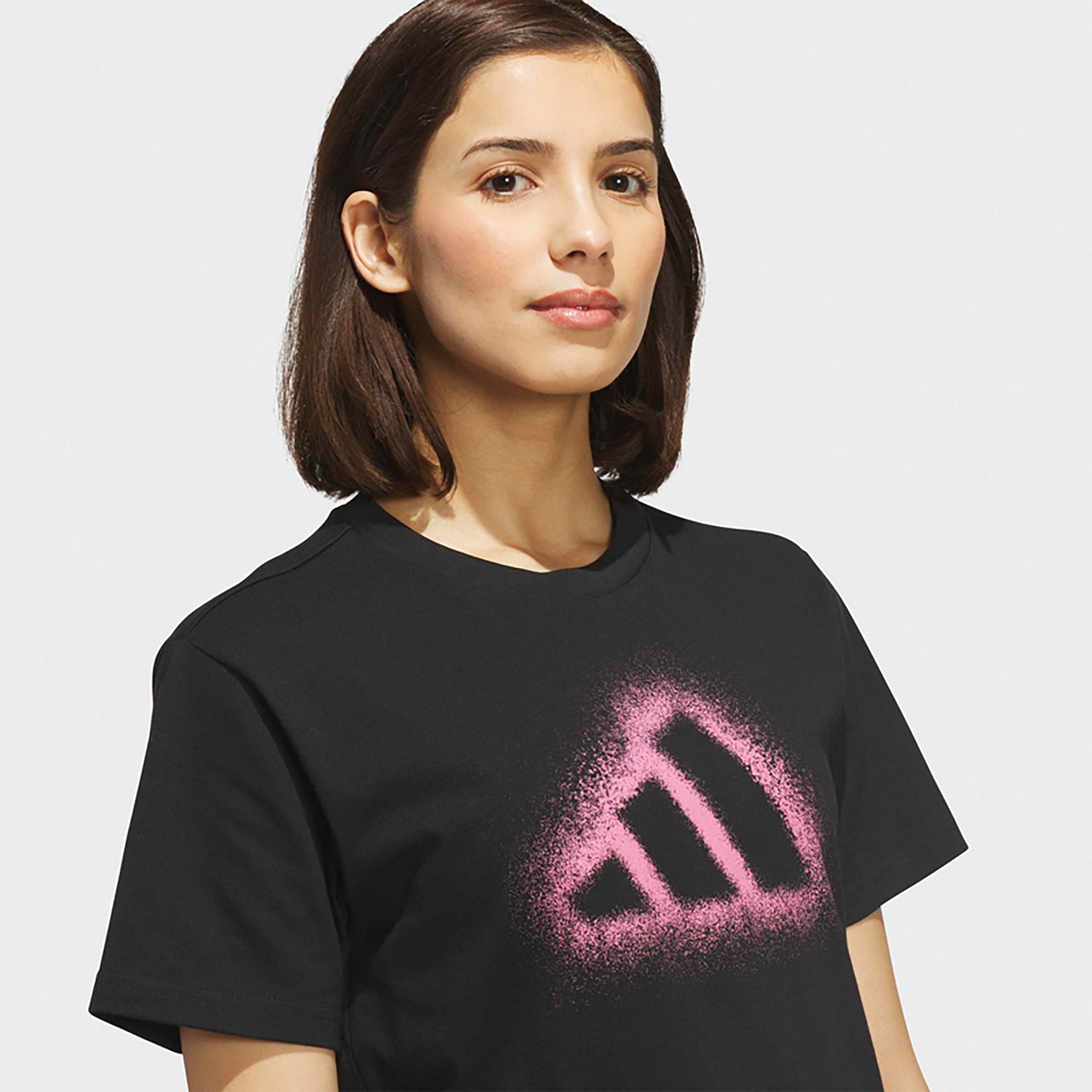 adidas Women's Spray Logo Graphic T-shirt - view number 3