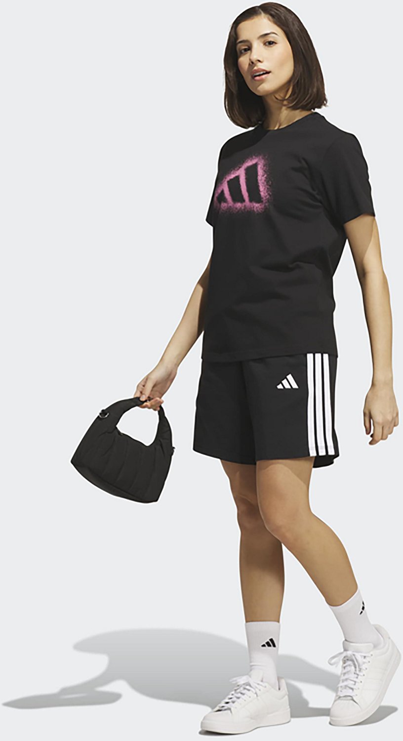adidas Women's Spray Logo Graphic T-shirt - view number 5