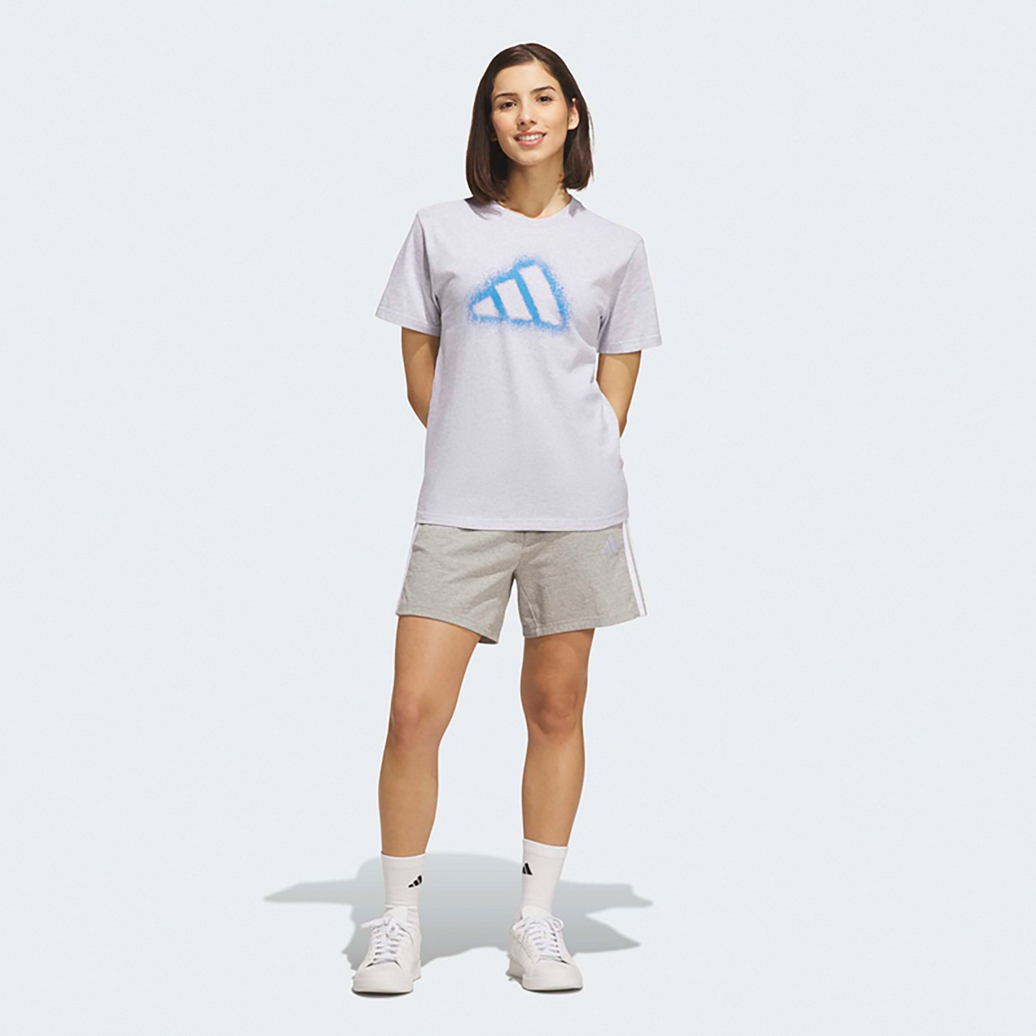 adidas Women's Spray Logo Graphic T-shirt - view number 5