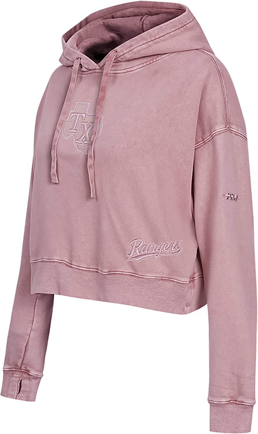 Pro Standard Women's Texas Rangers Washed Classic Enzyme Wash Long Sleeve Hoodie
