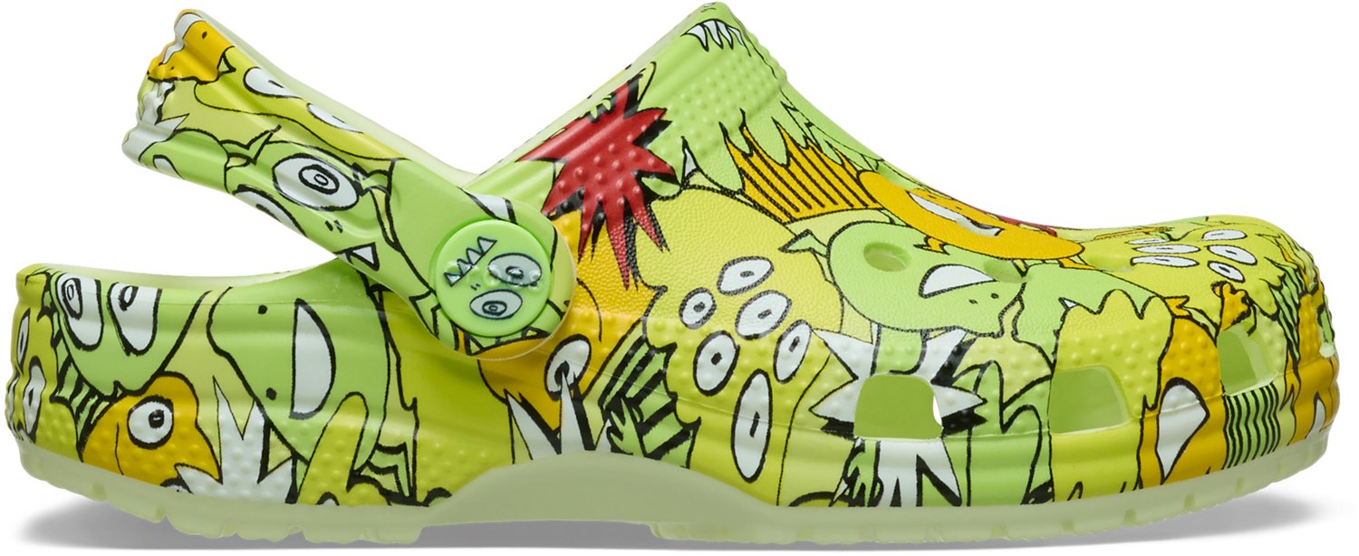 Crocs Toddlers' Classic Glow Monster Camo Clogs