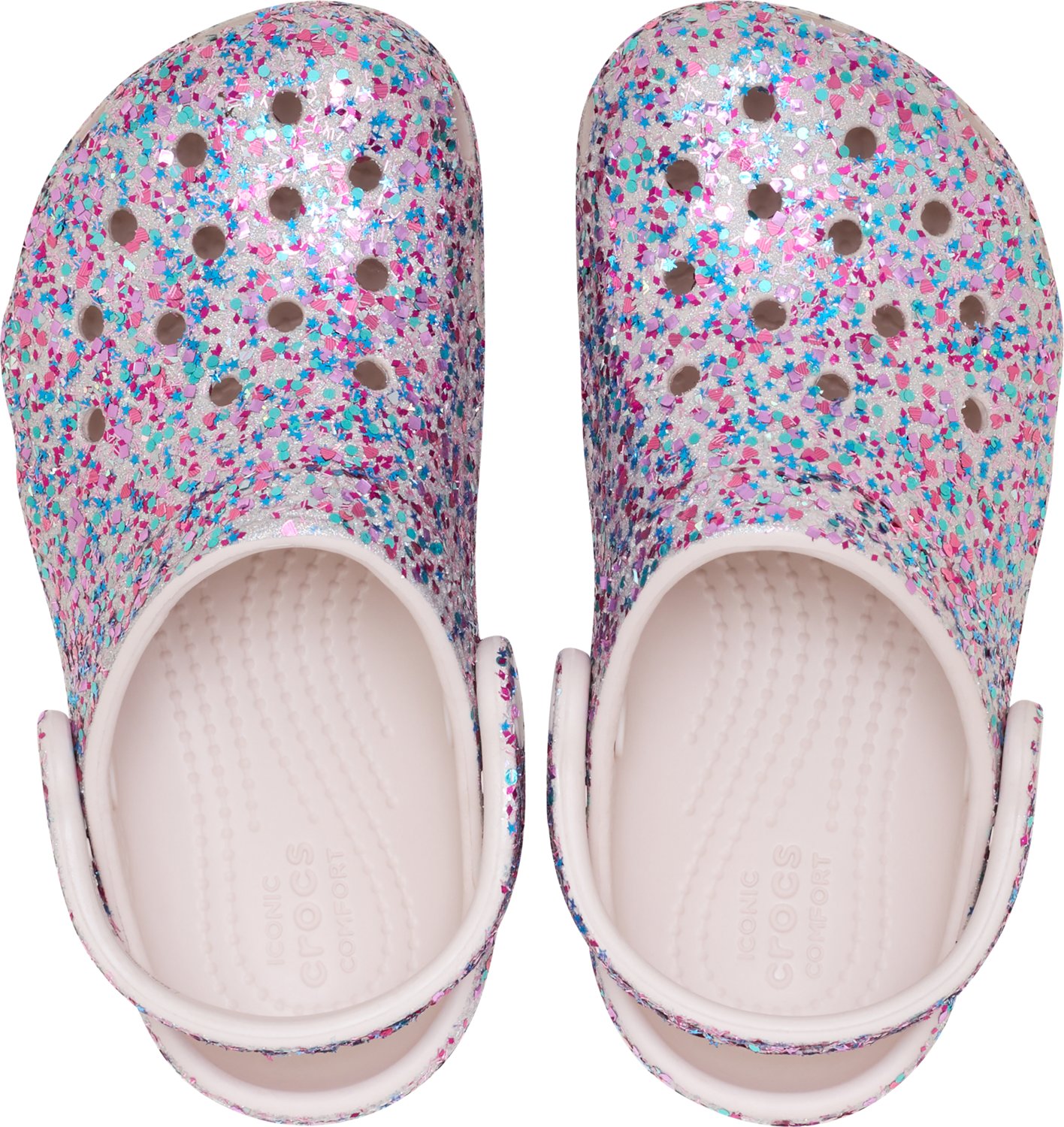Crocs Toddler Girls' Classic Dazzle Glitter Clogs - view number 3