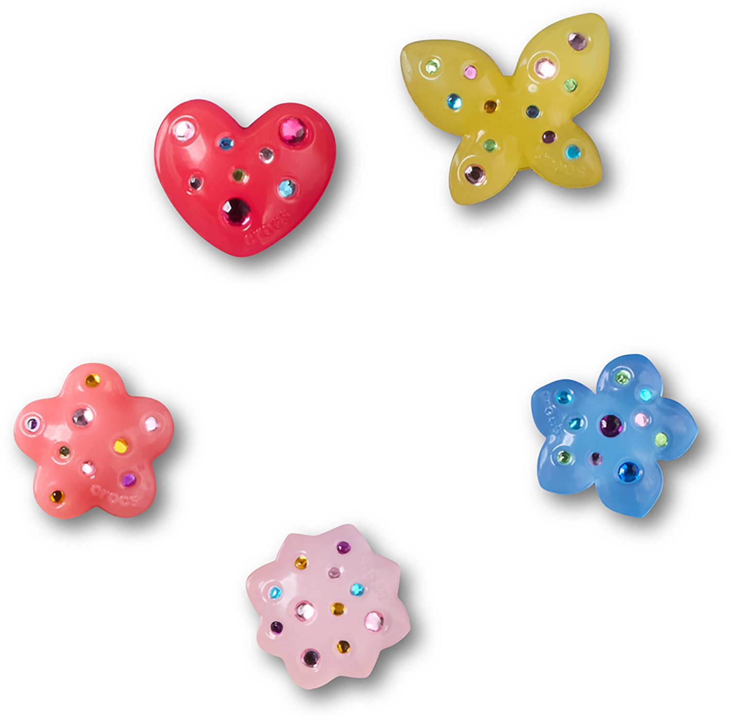 Crocs Dainty Gem Floral Jibbitz Charms 5-Pack