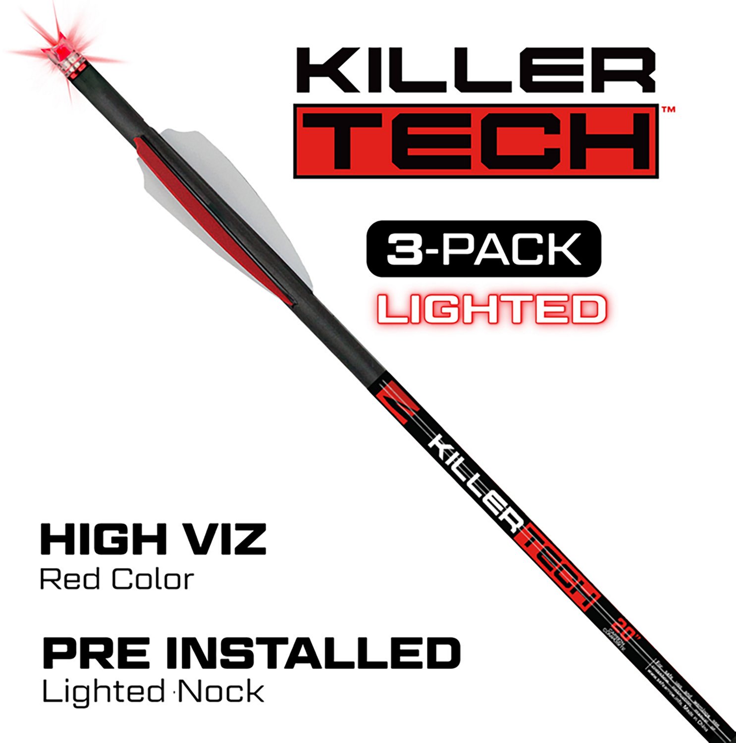 Killer Instinct Killertech 20 in Lighted Crossbow Bolts 6-Pack - view number 3