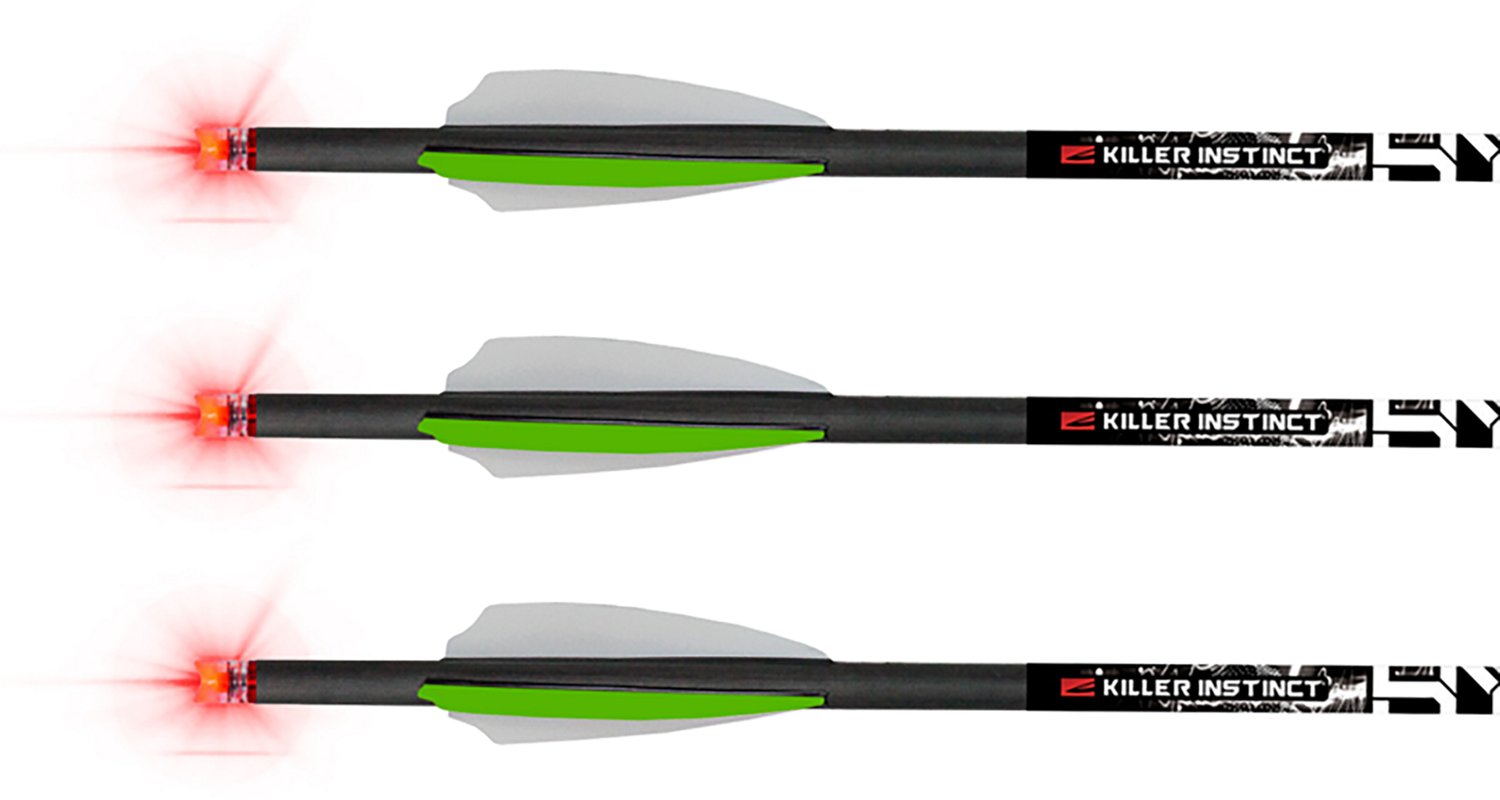 Killer Instinct Lighted HYPR Lite 20 in Crossbow Bolts 3-Pack - view number 2