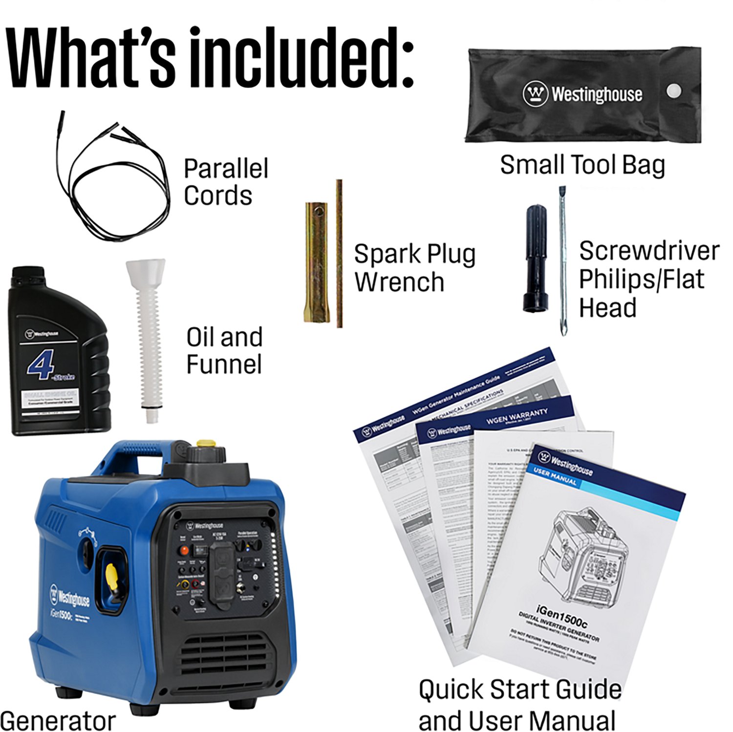 Westinghouse 1,500W Gas Powered Inverter Generator with Recoil Start - view number 7