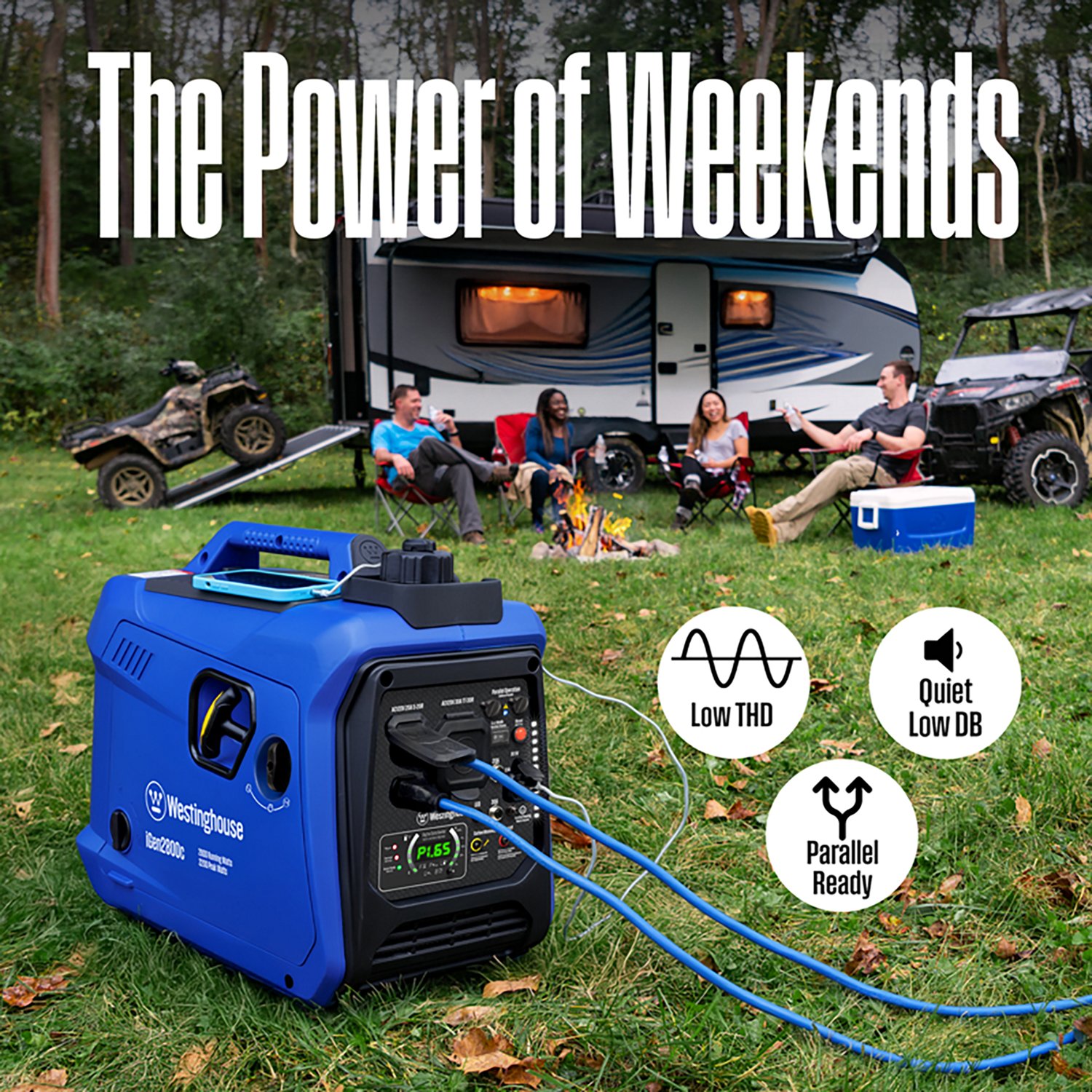 Westinghouse 2,800W Gas Powered Inverter Generator with Recoil Start